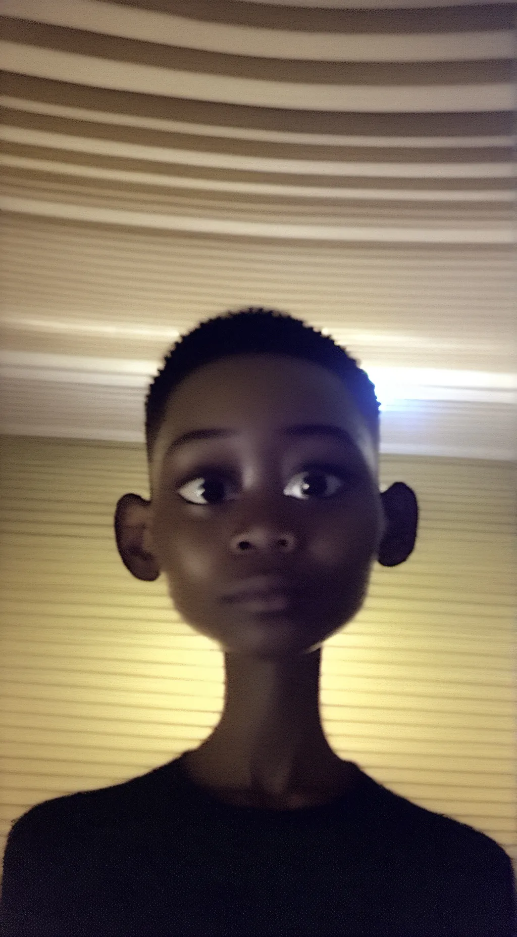 ai character: skinny head background