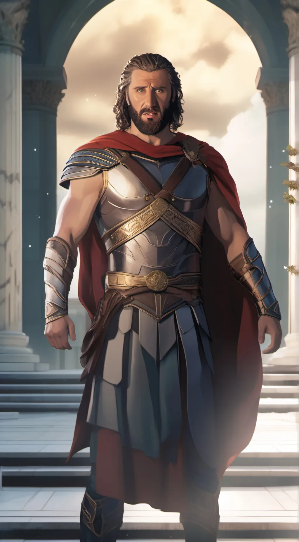 ai character: Leonidas of Sparta background