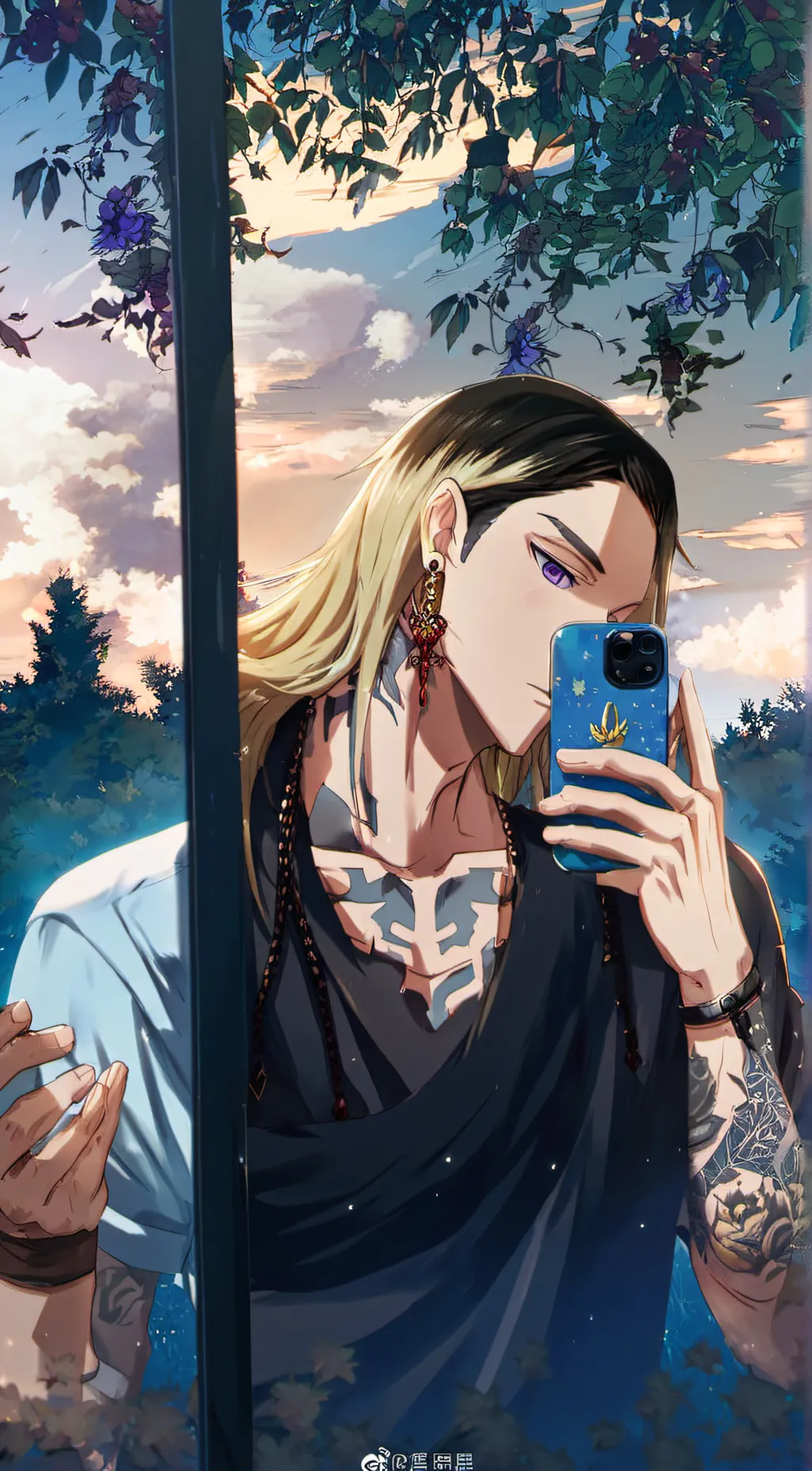 ai character: Ran haitani  background