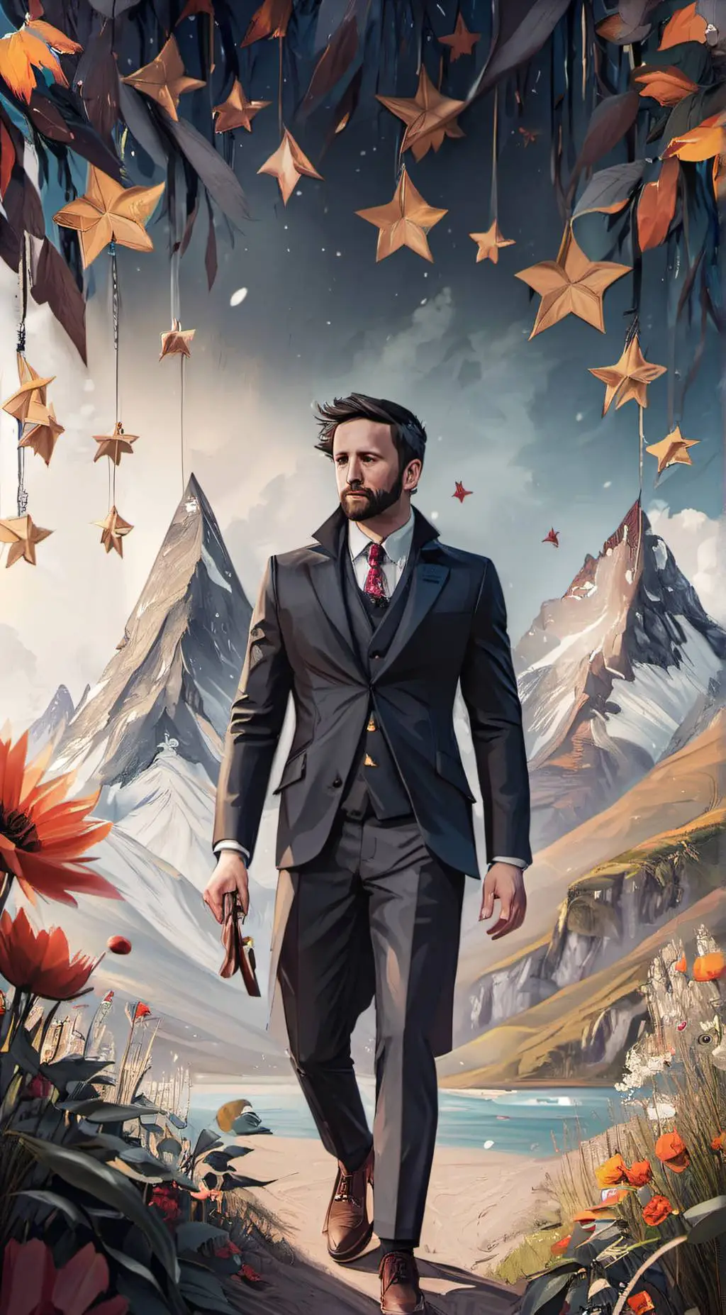 ai character: Rich man background