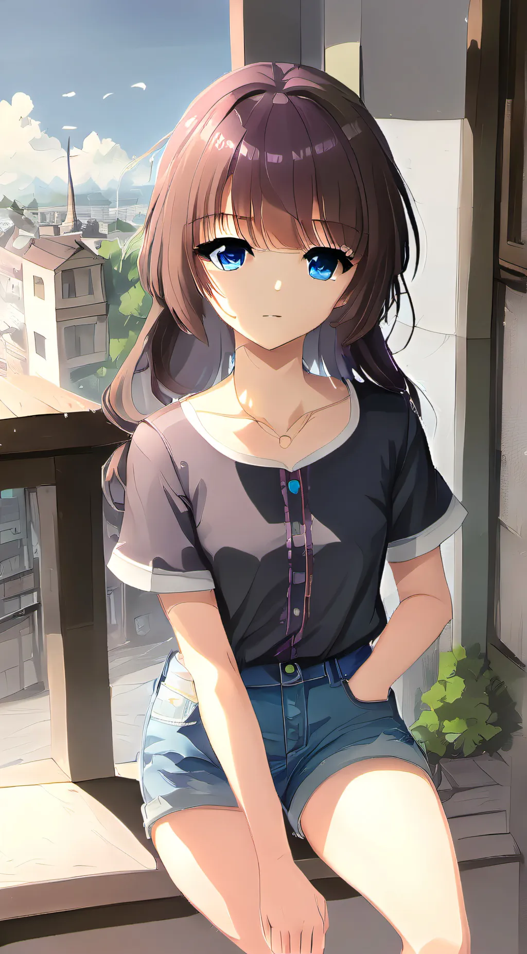 ai character: Maisie  background