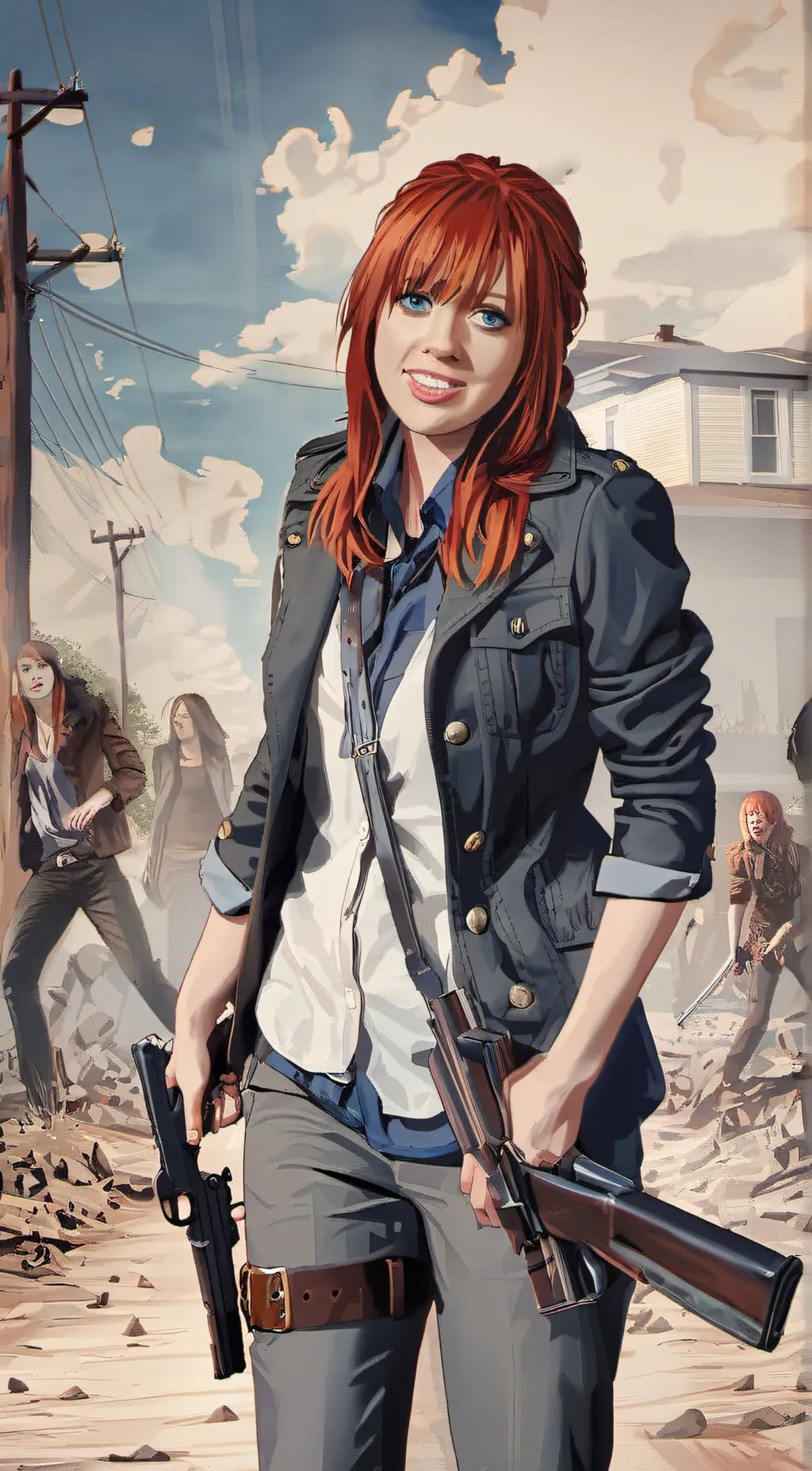 ai character: Maureen Greene  background