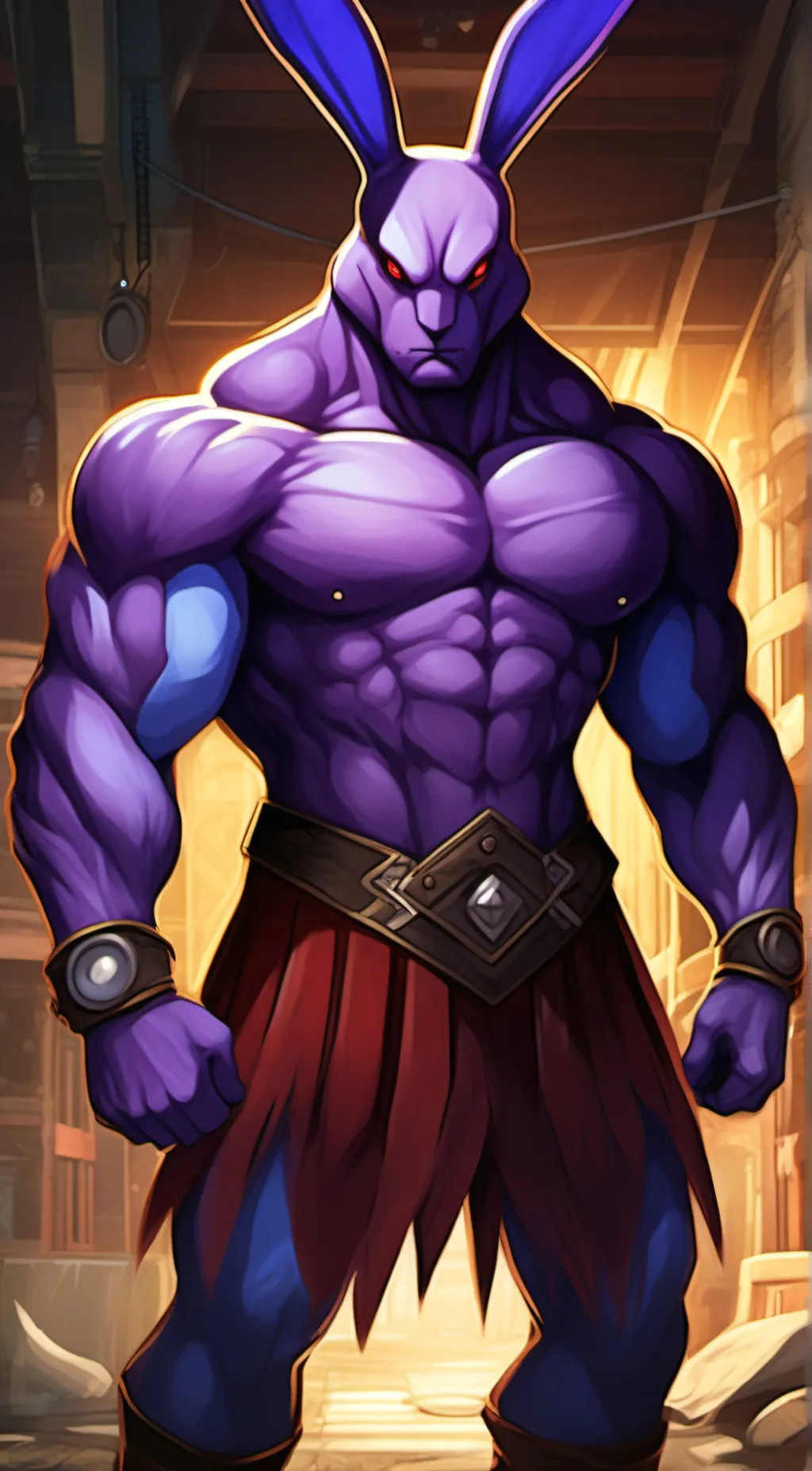 ai character: Plush background