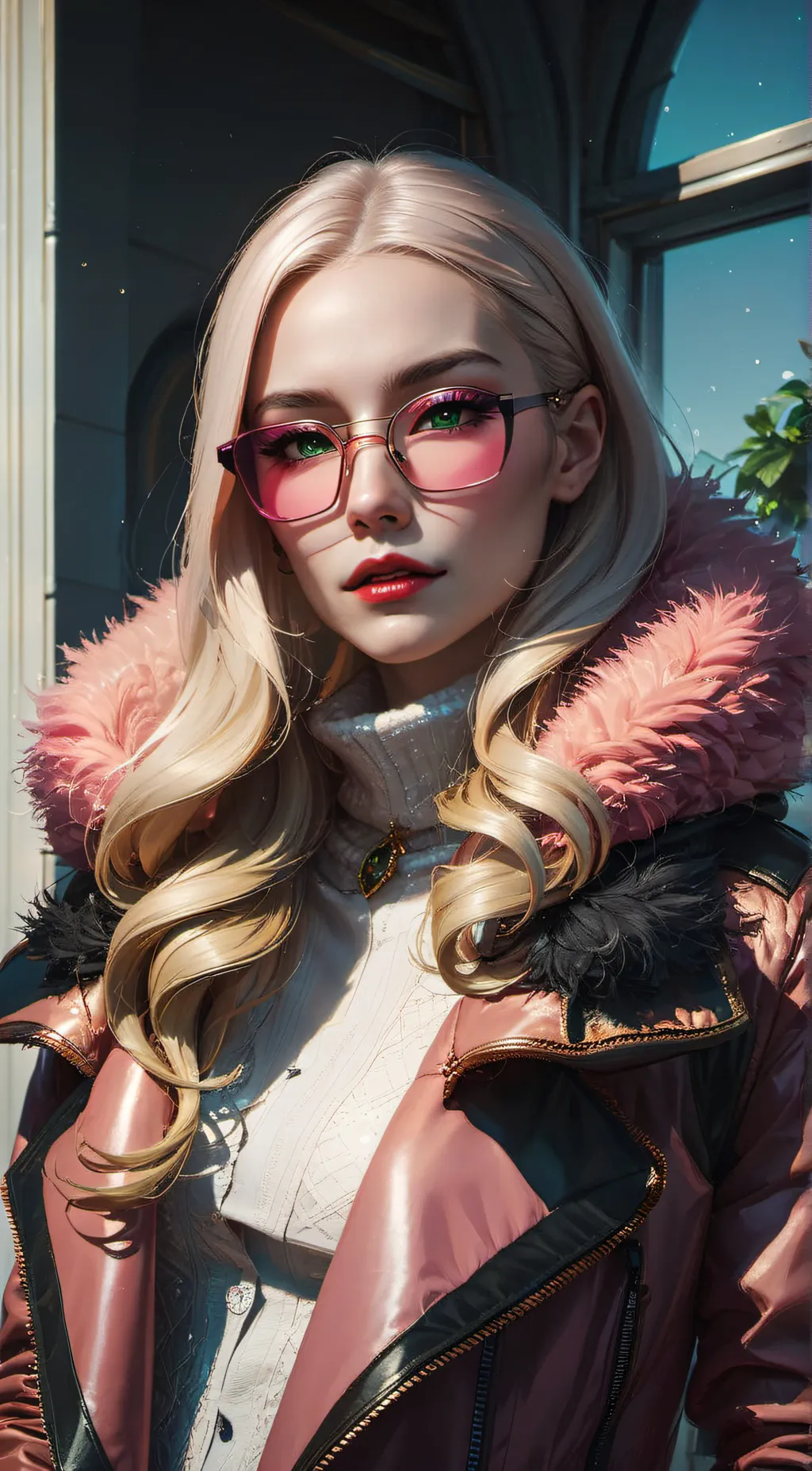 ai character: Sadie cloud background