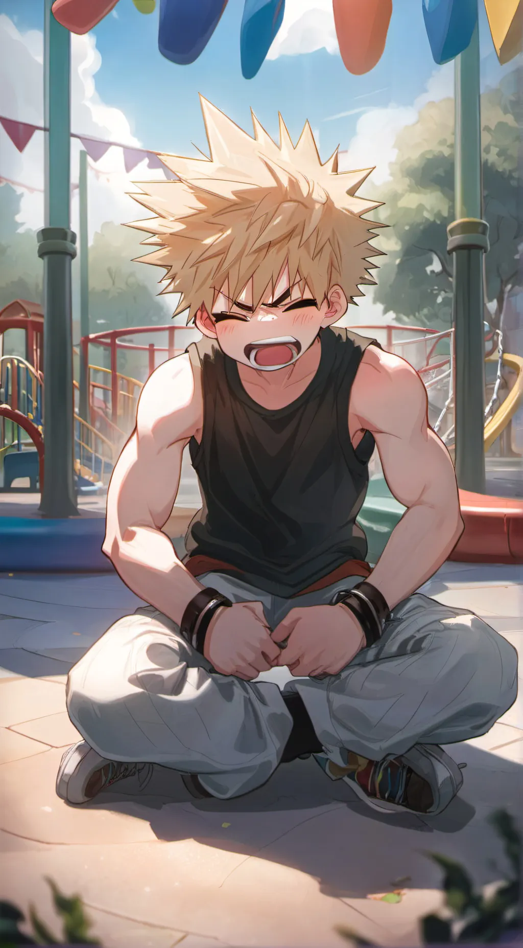 ai character: bakugo background
