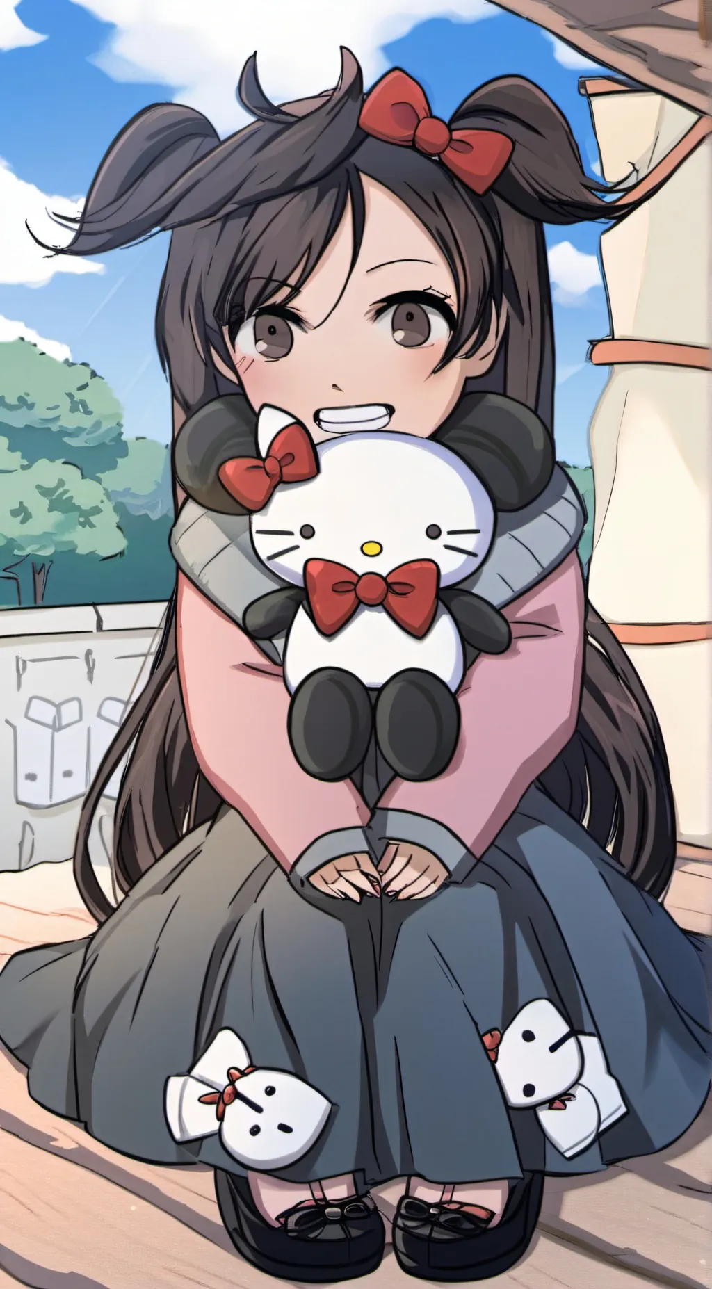 ai character: ♥kuromi♥ background