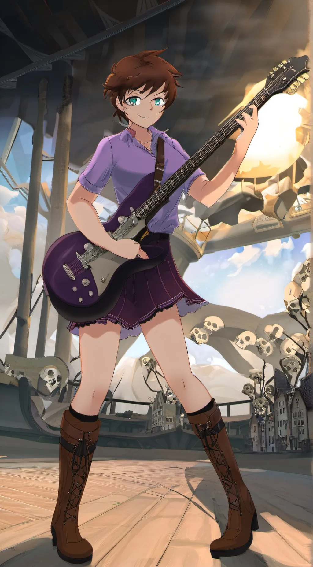 ai character: luna loud background