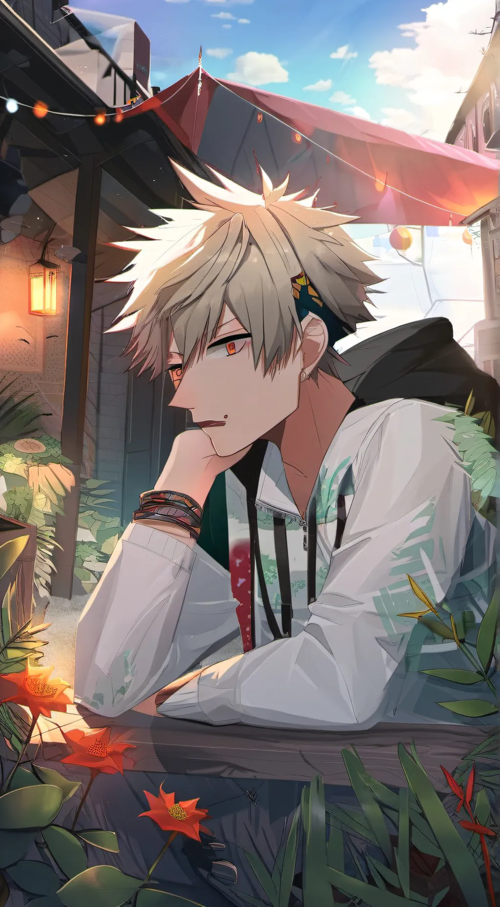 ai character: Bakugo  background