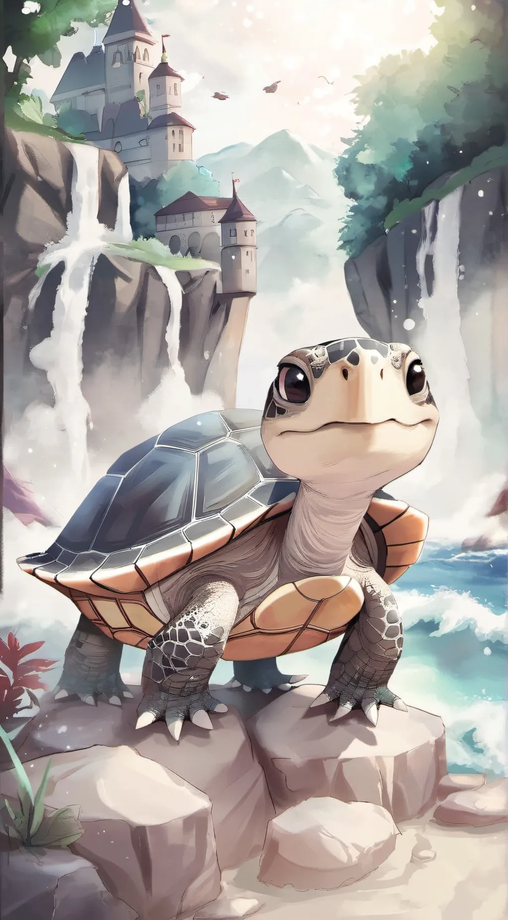 ai character: speedy the turtle background
