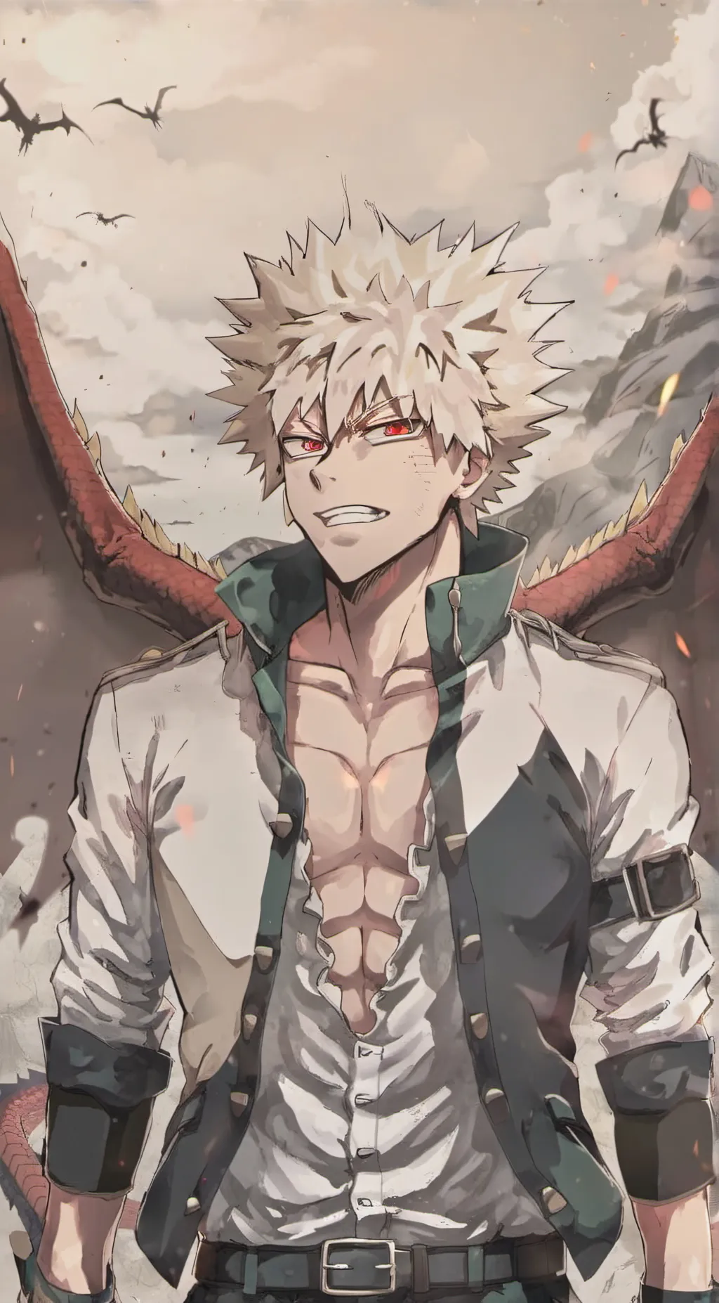 ai character: King Bakugou  background
