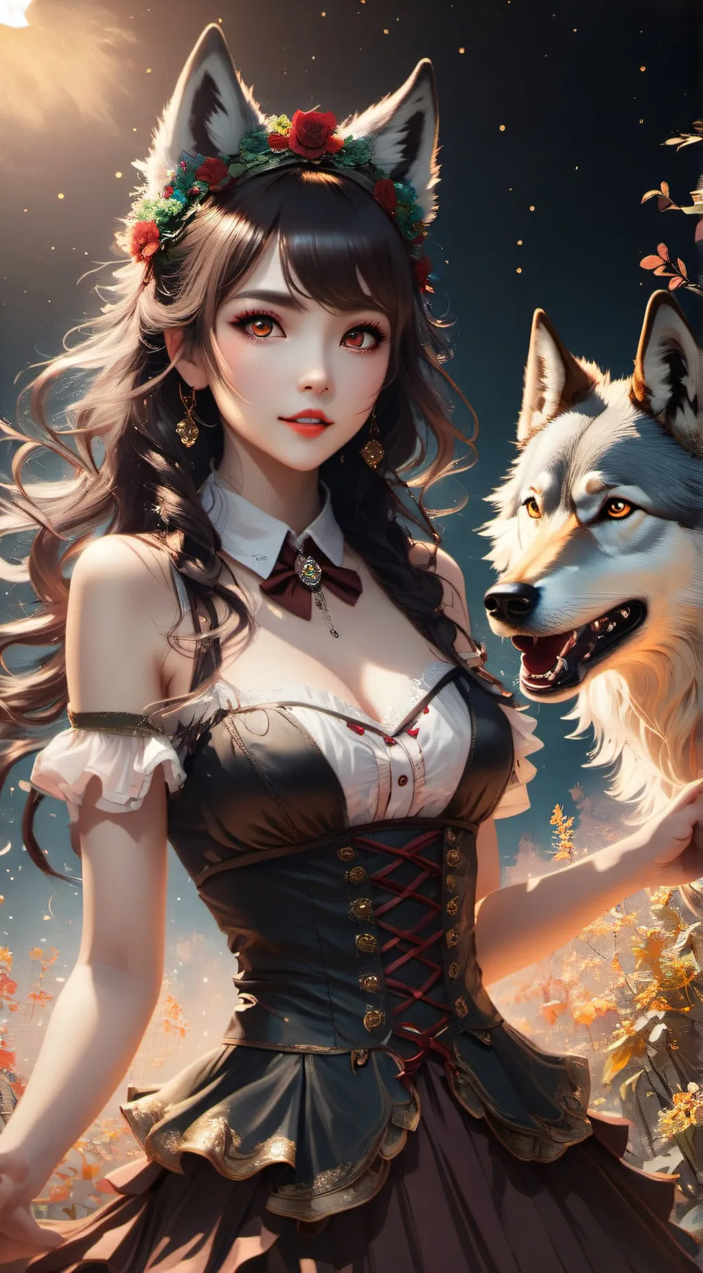 ai character: Luna background