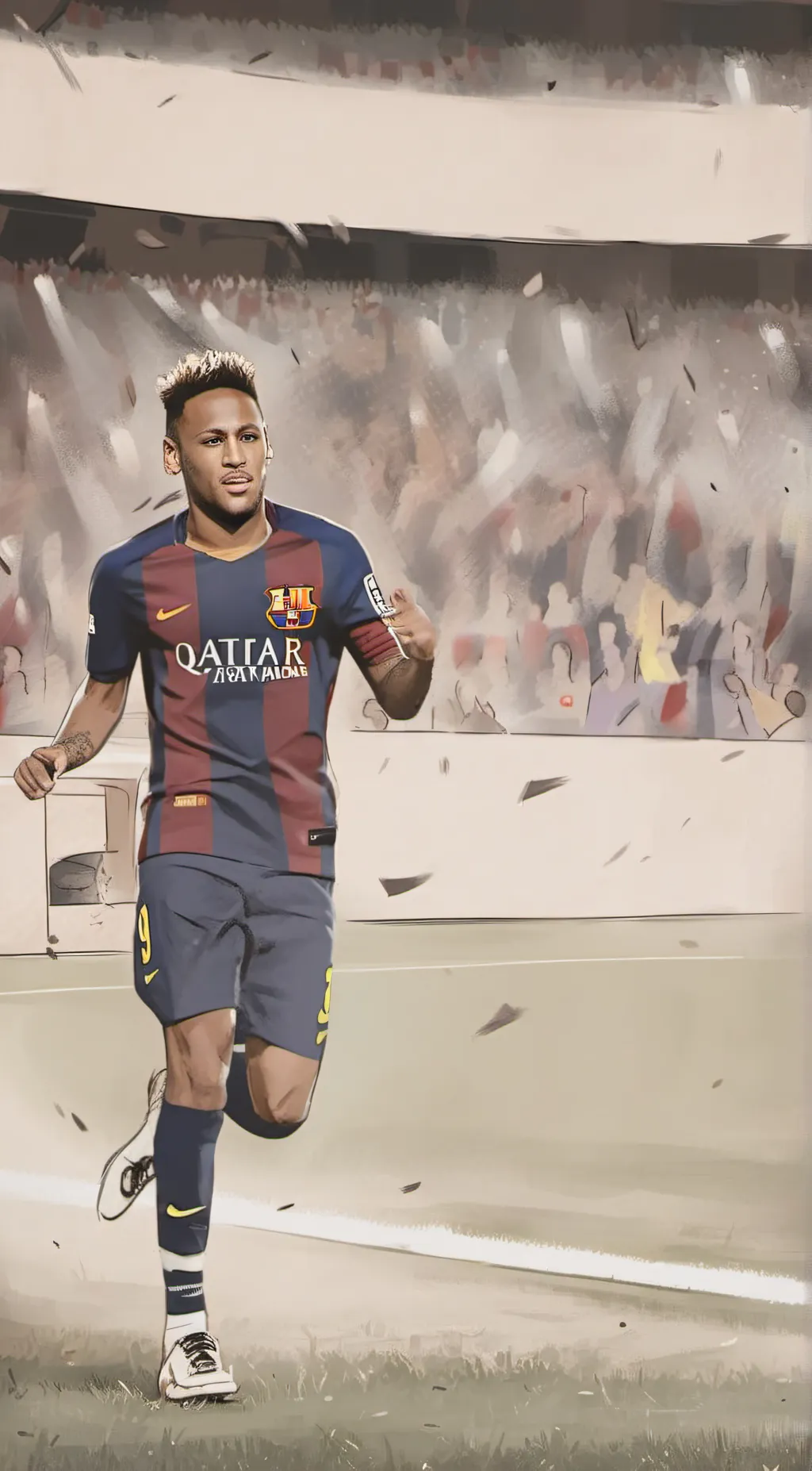ai character: Neymar Jr background