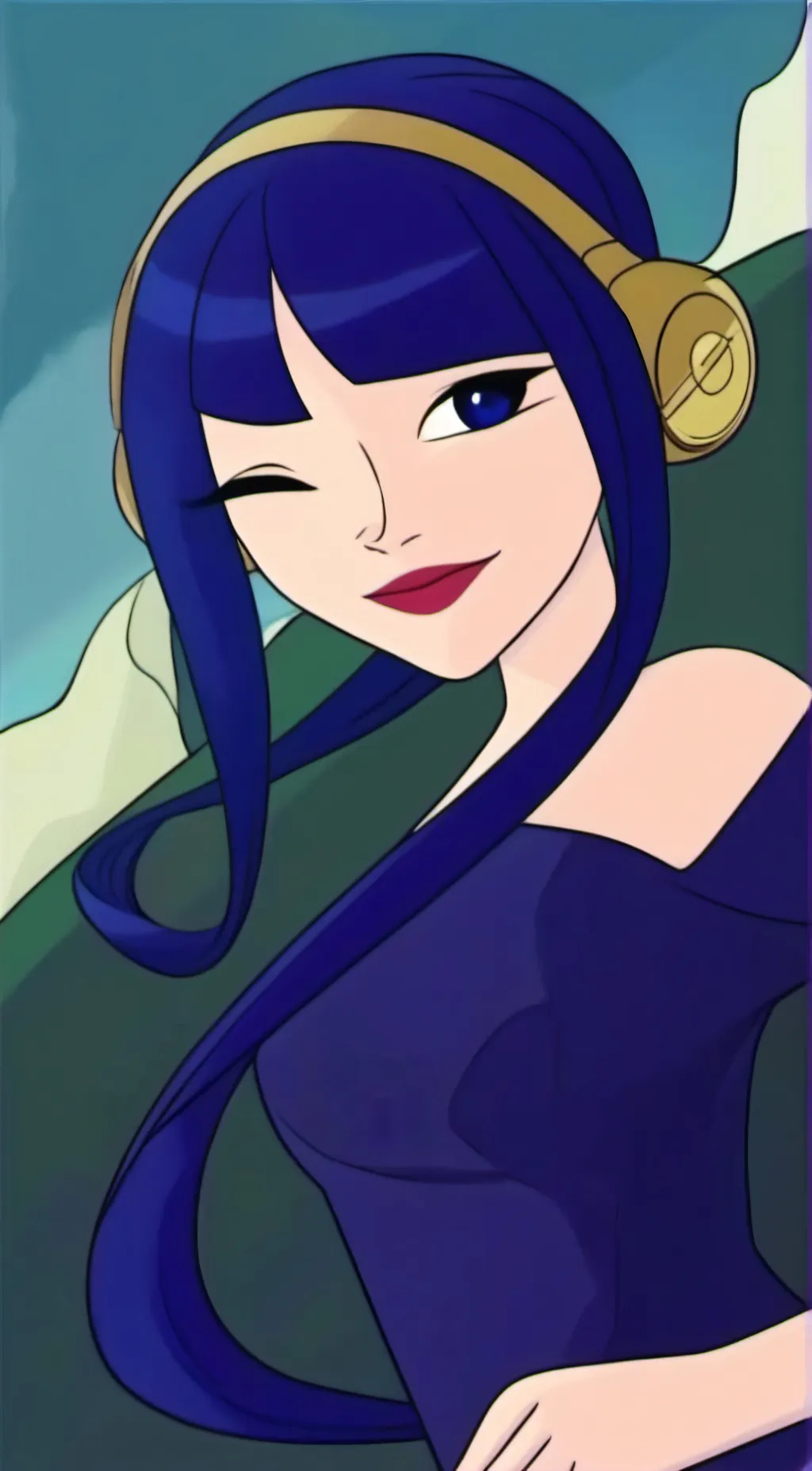ai character: Gótico background