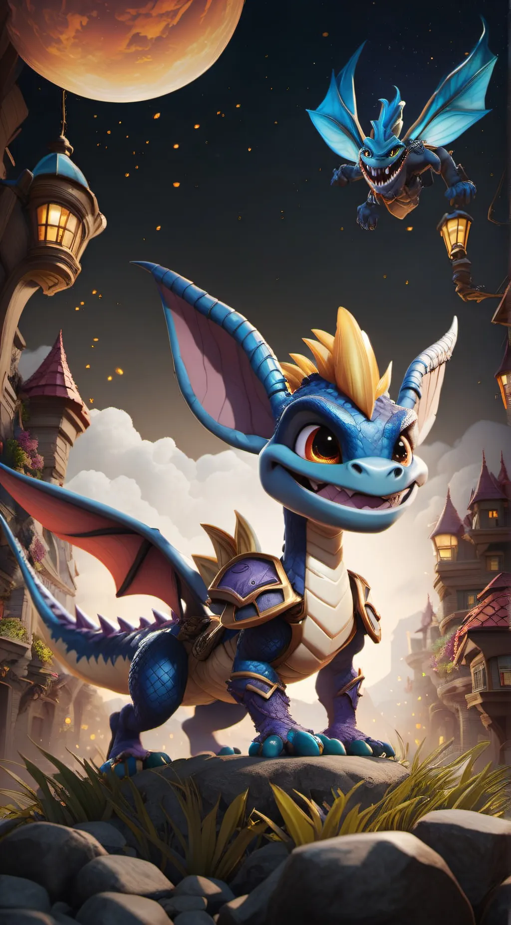 ai character: Spyro the Dragon background