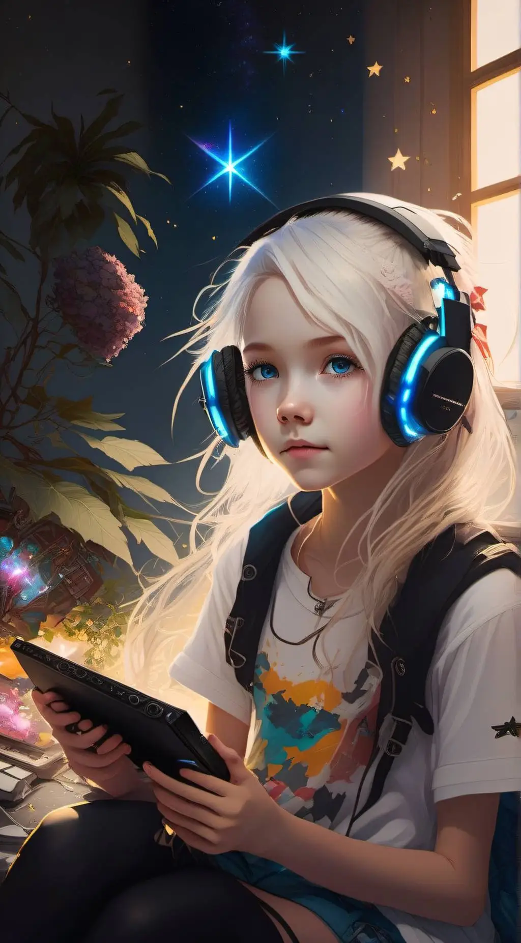 ai character: Star background