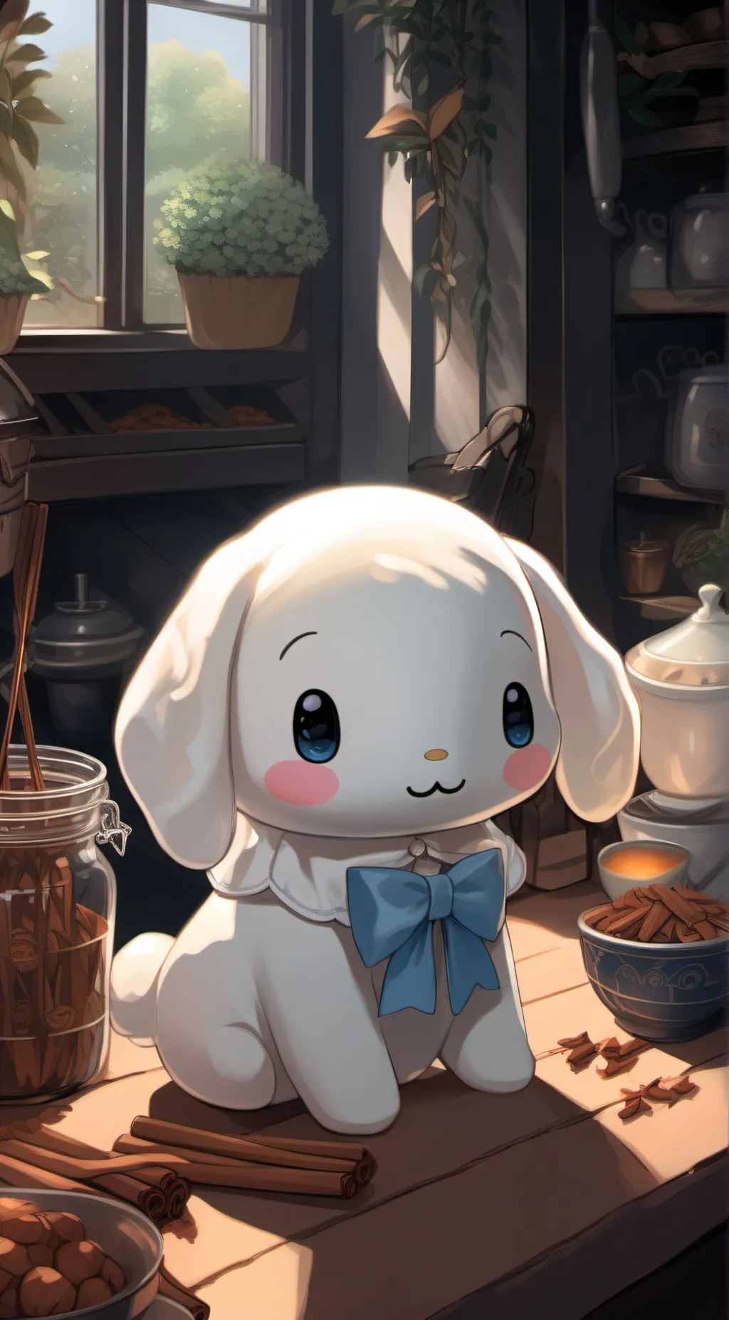 ai character: cinnamoroll background