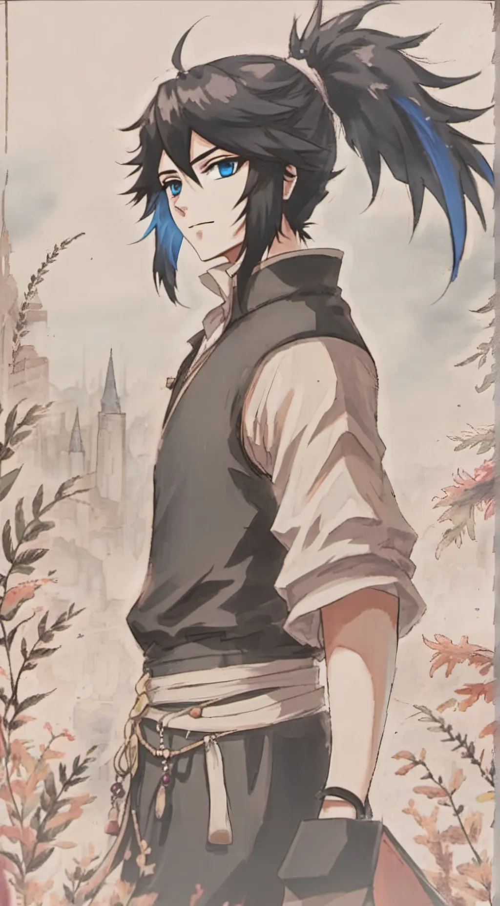 ai character: Tomioka Giyu background