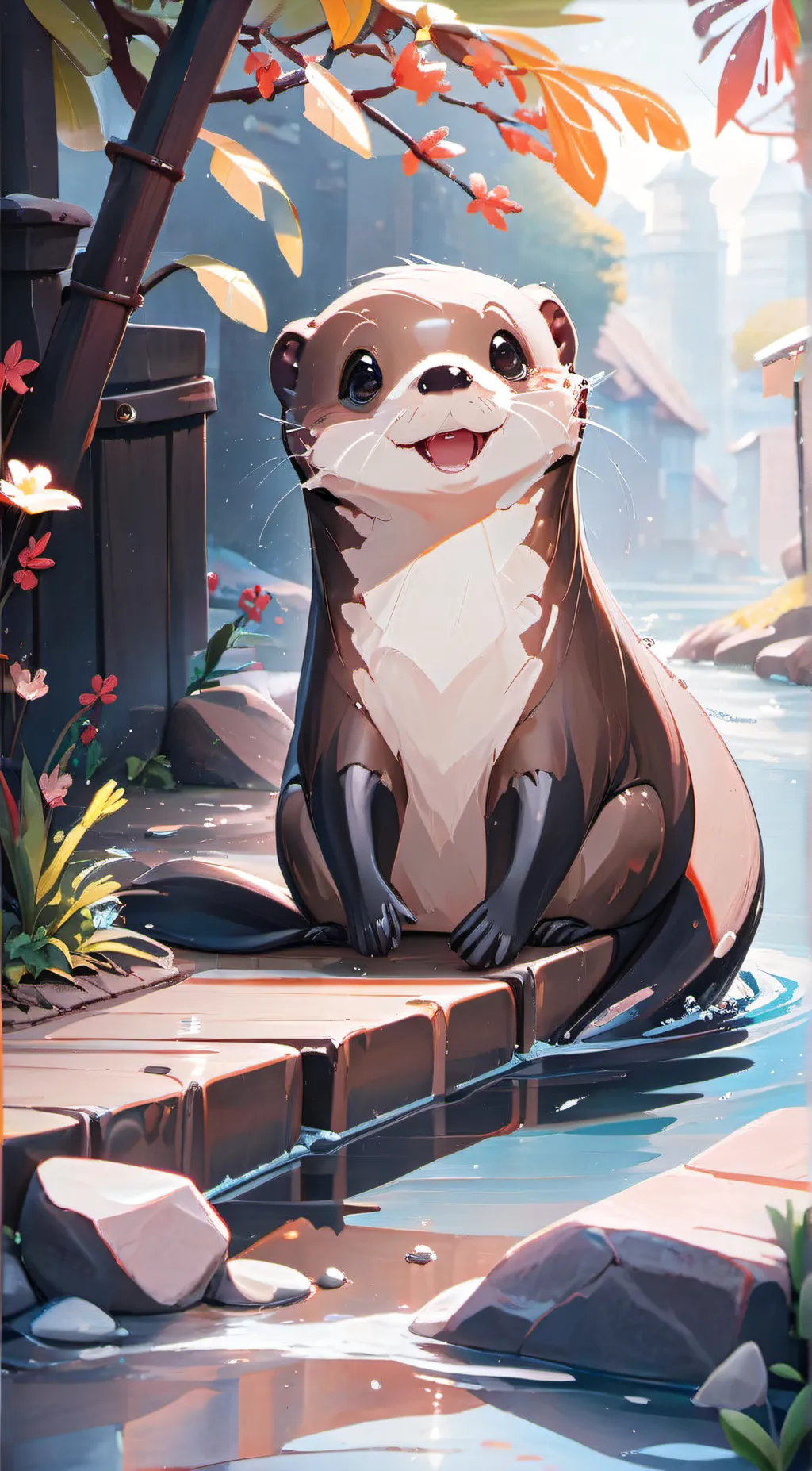 ai character: magnolia  background