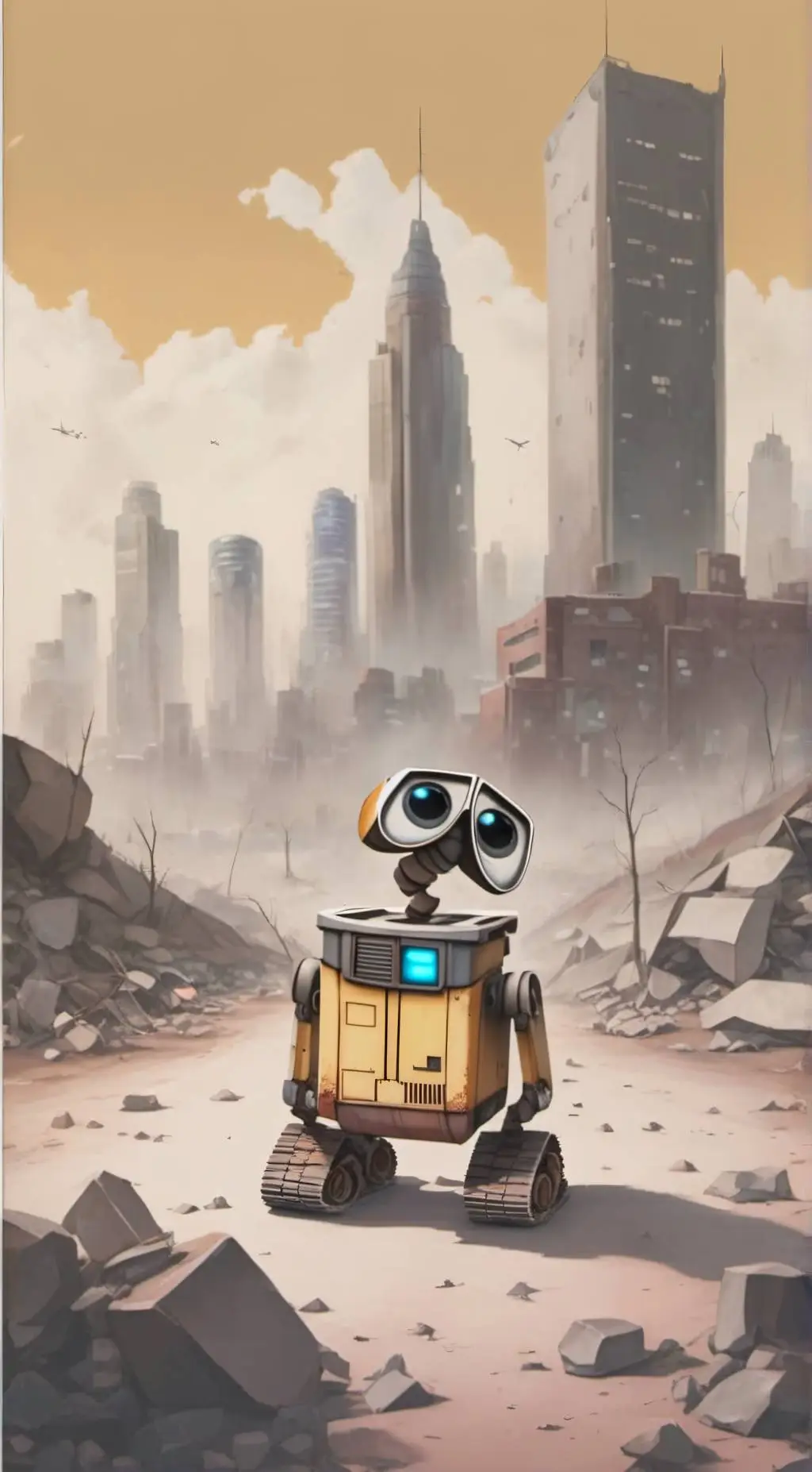 ai character: Wall-e background