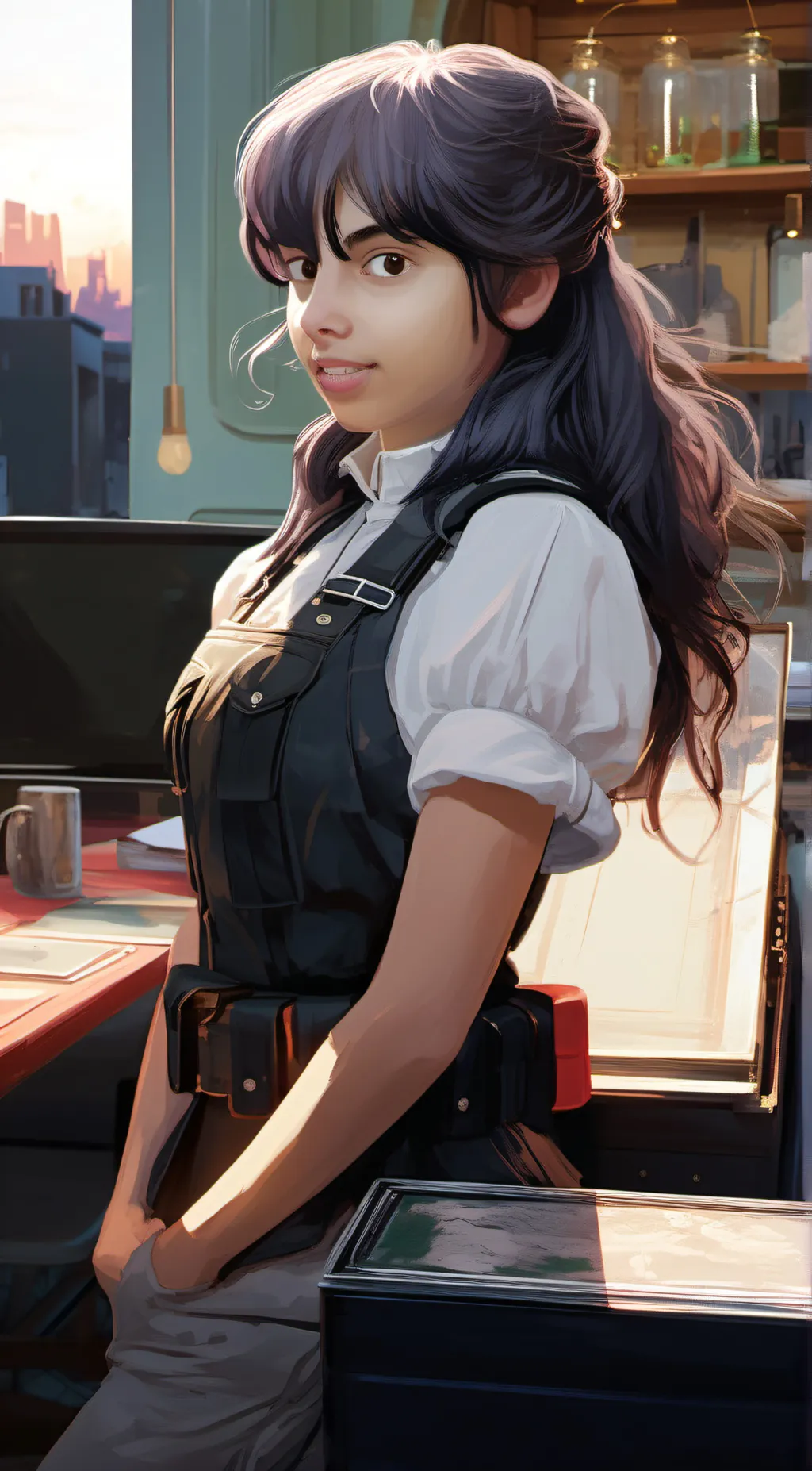 ai character: Rose background