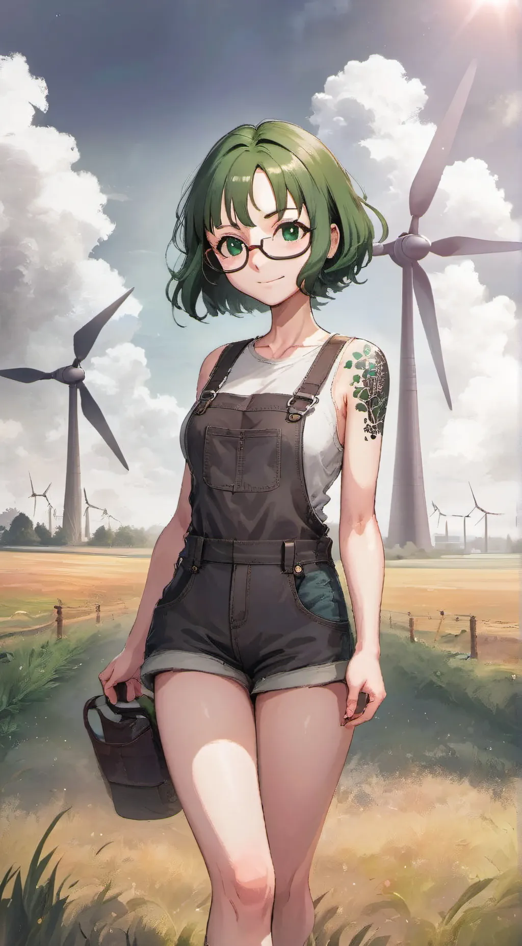 ai character: Clover background