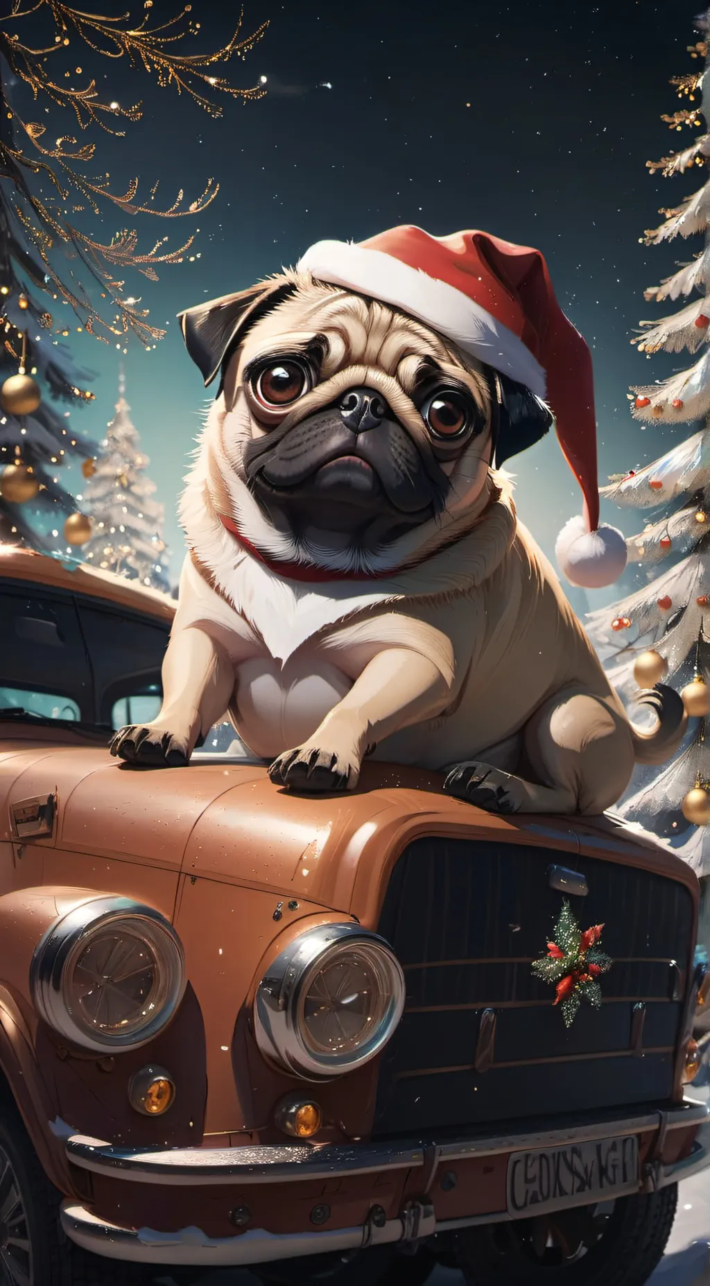 ai character: pug reader background