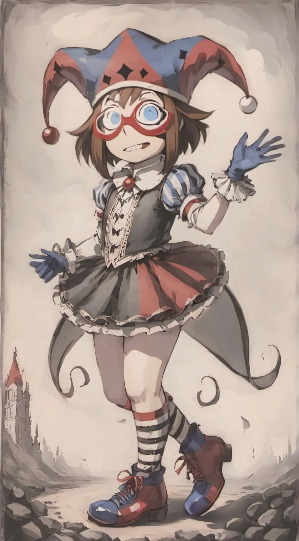 ai character: Pomni background