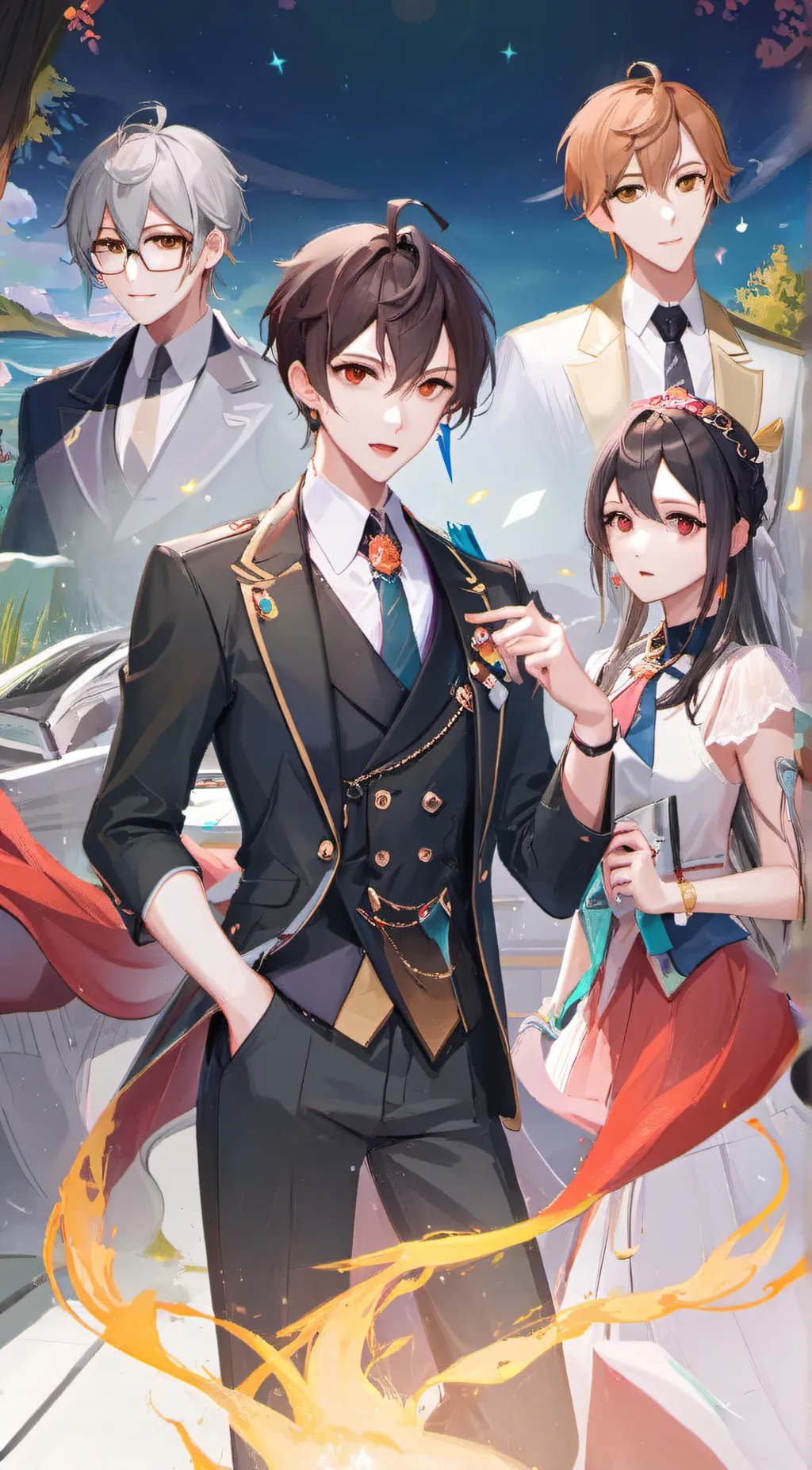 ai character: god of everything  background