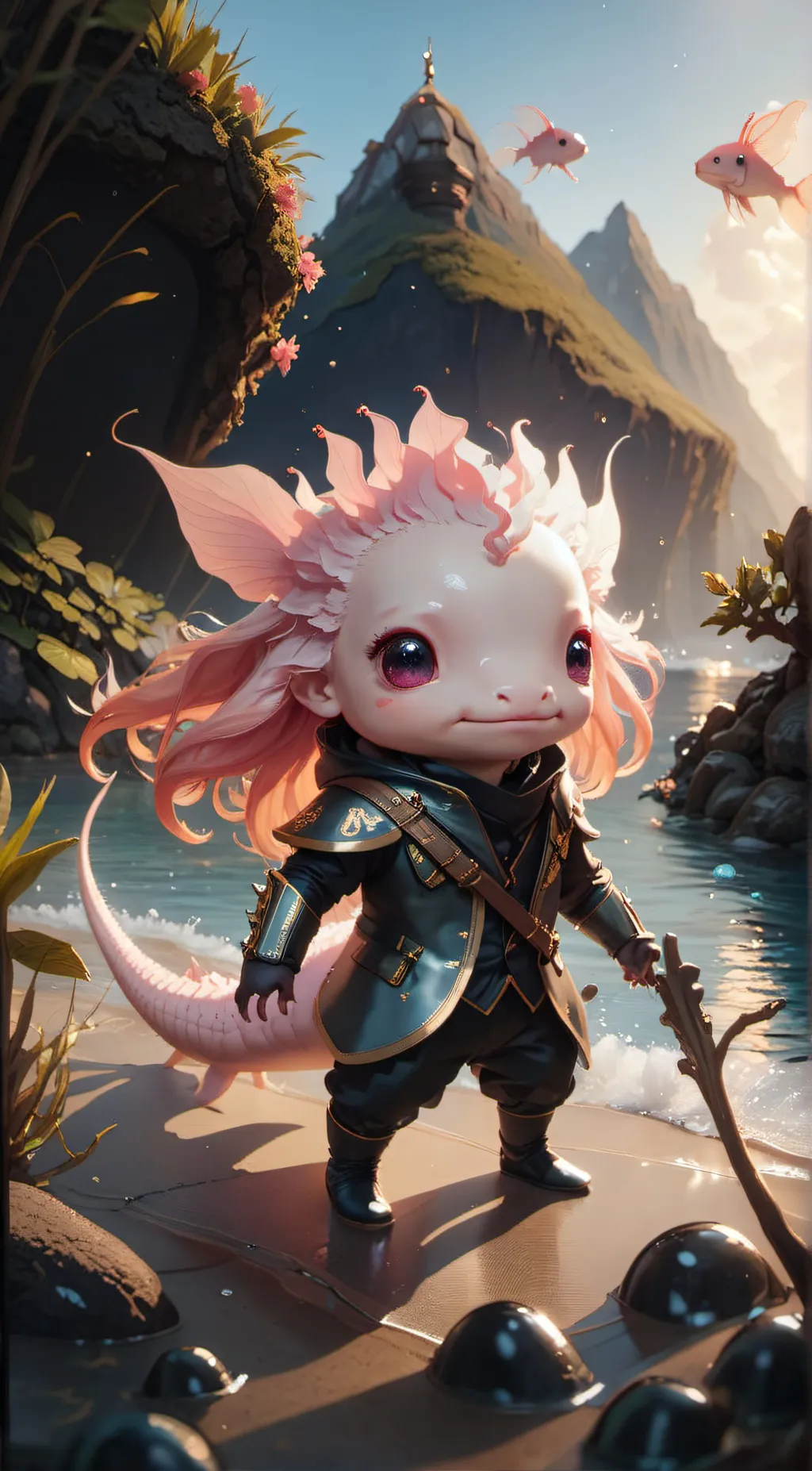 ai character: Michelangalo  background
