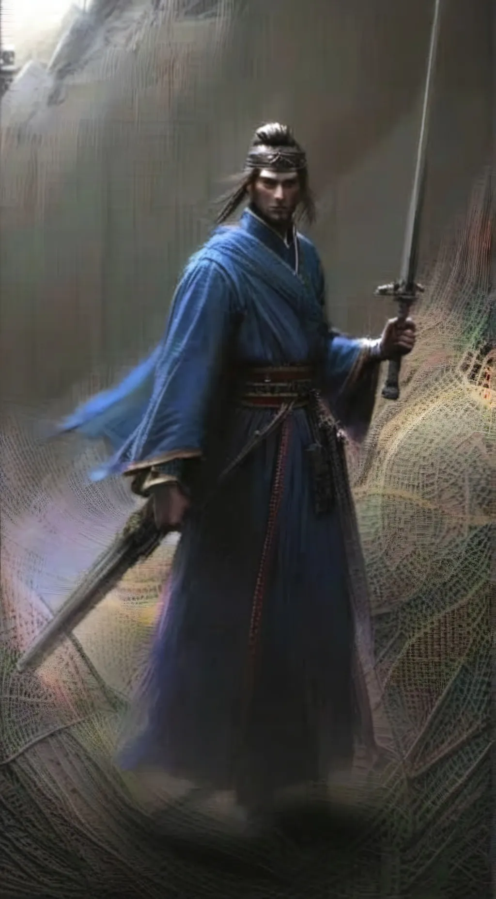 ai character: Isshin Sword Saint background