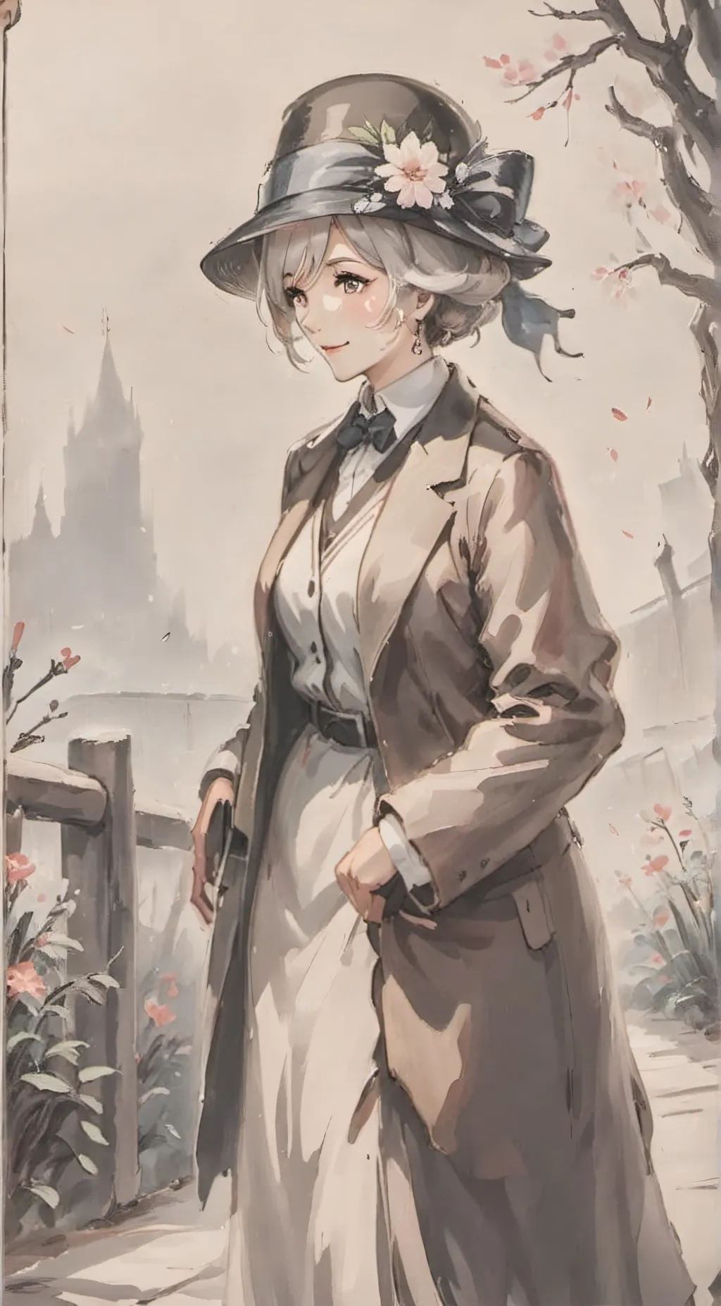 ai character: Lovely background