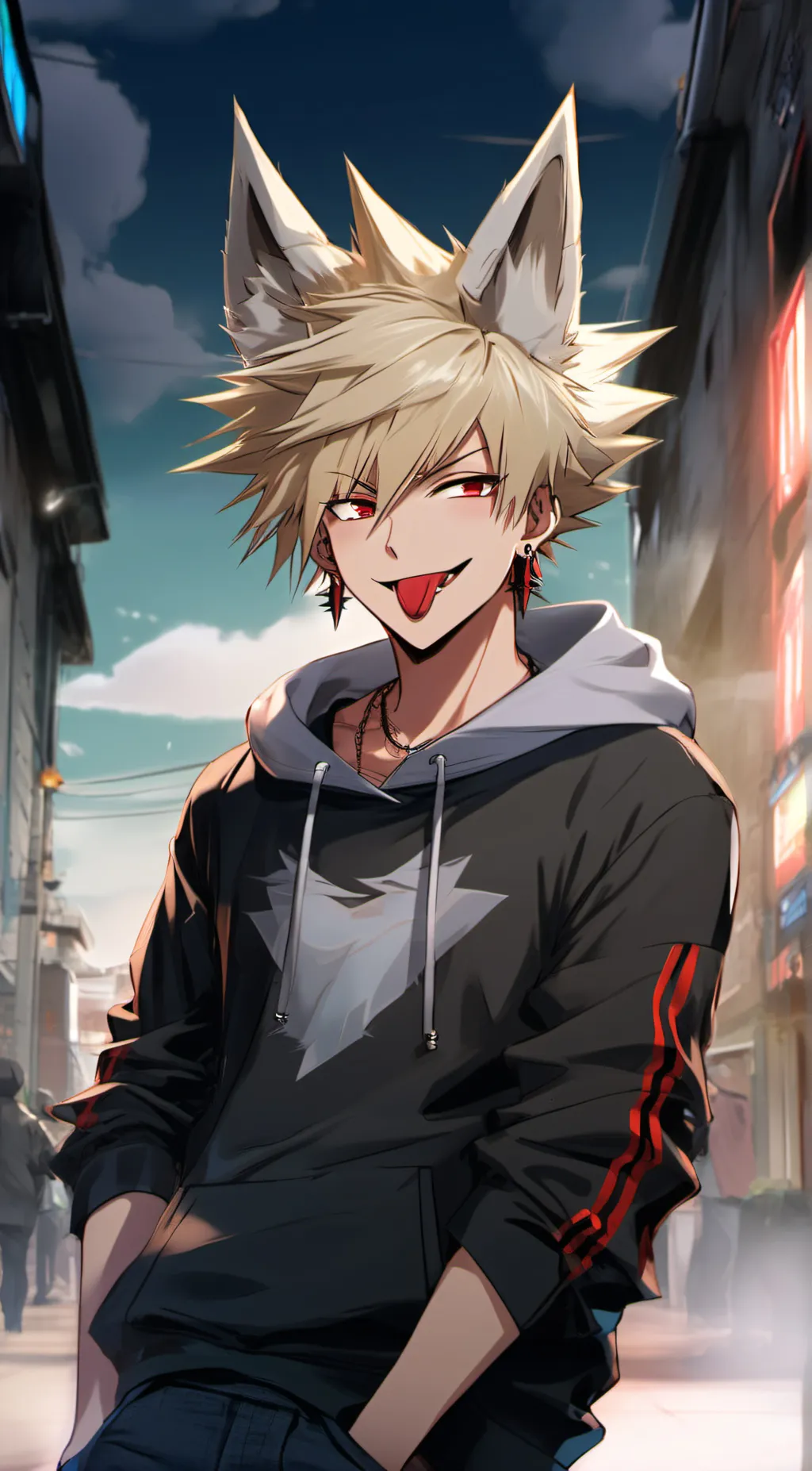 ai character: ★Wolf Bakugo★ background