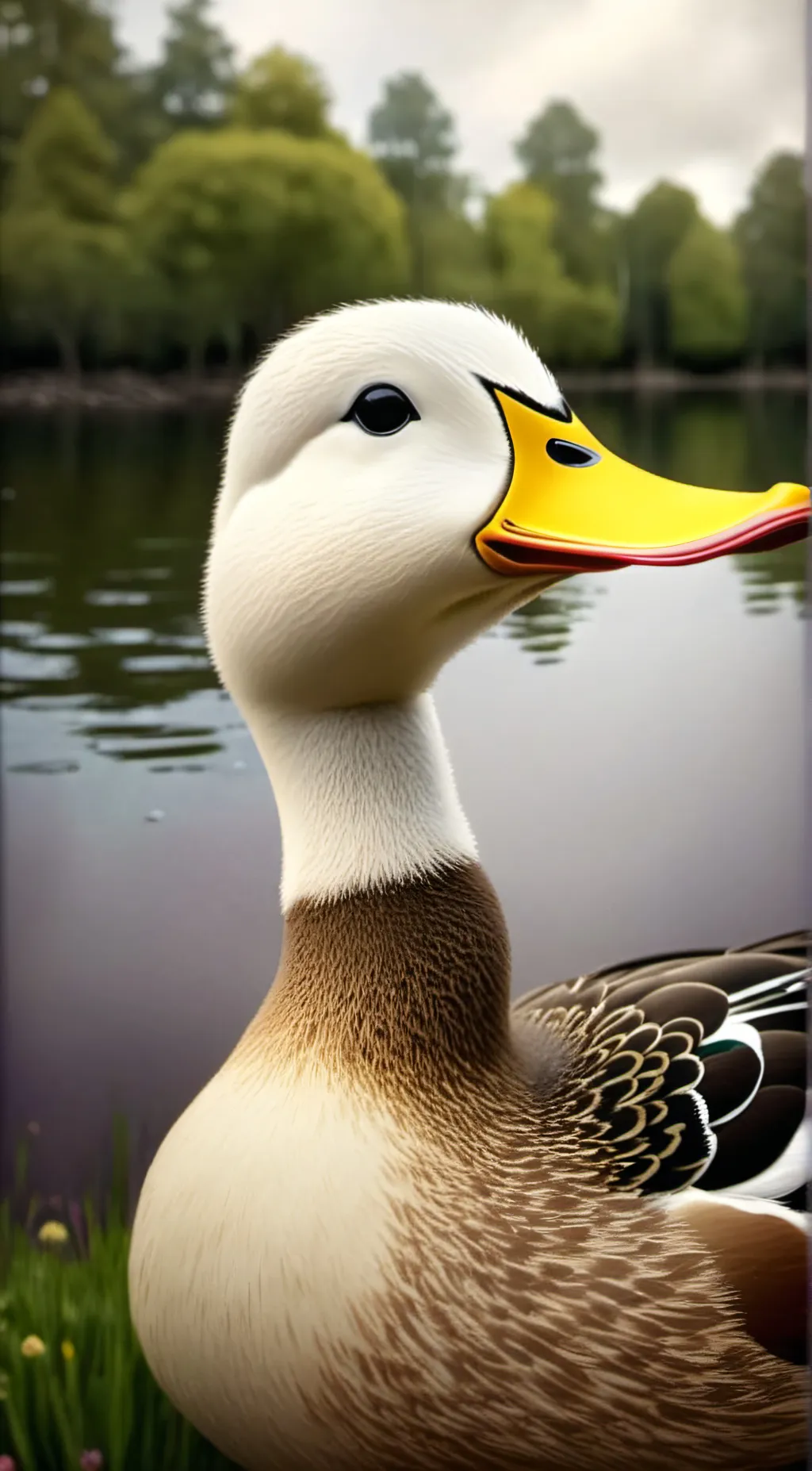ai character: Sussy Ducky background