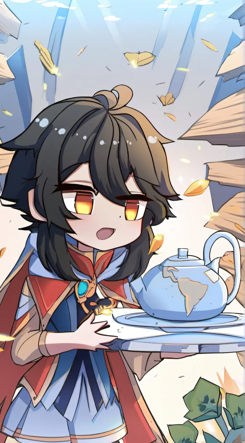 ai character: Ugly background