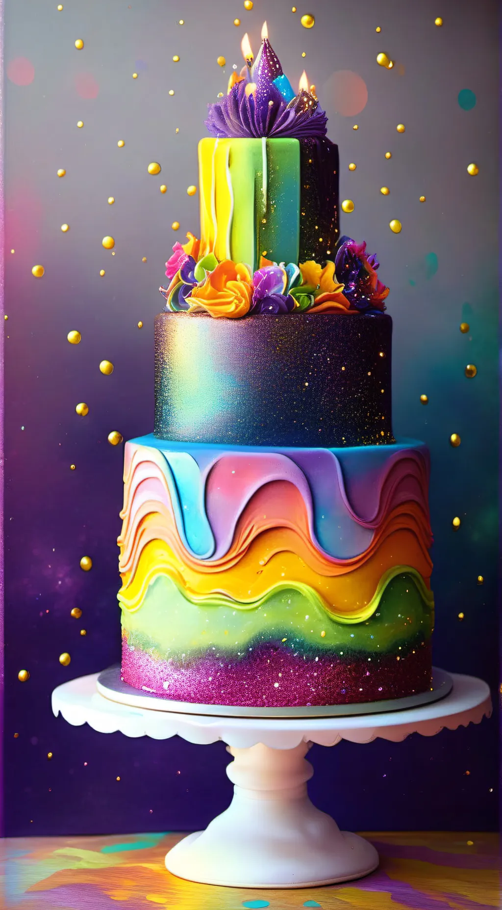 ai character: Happy Birthday!!! background
