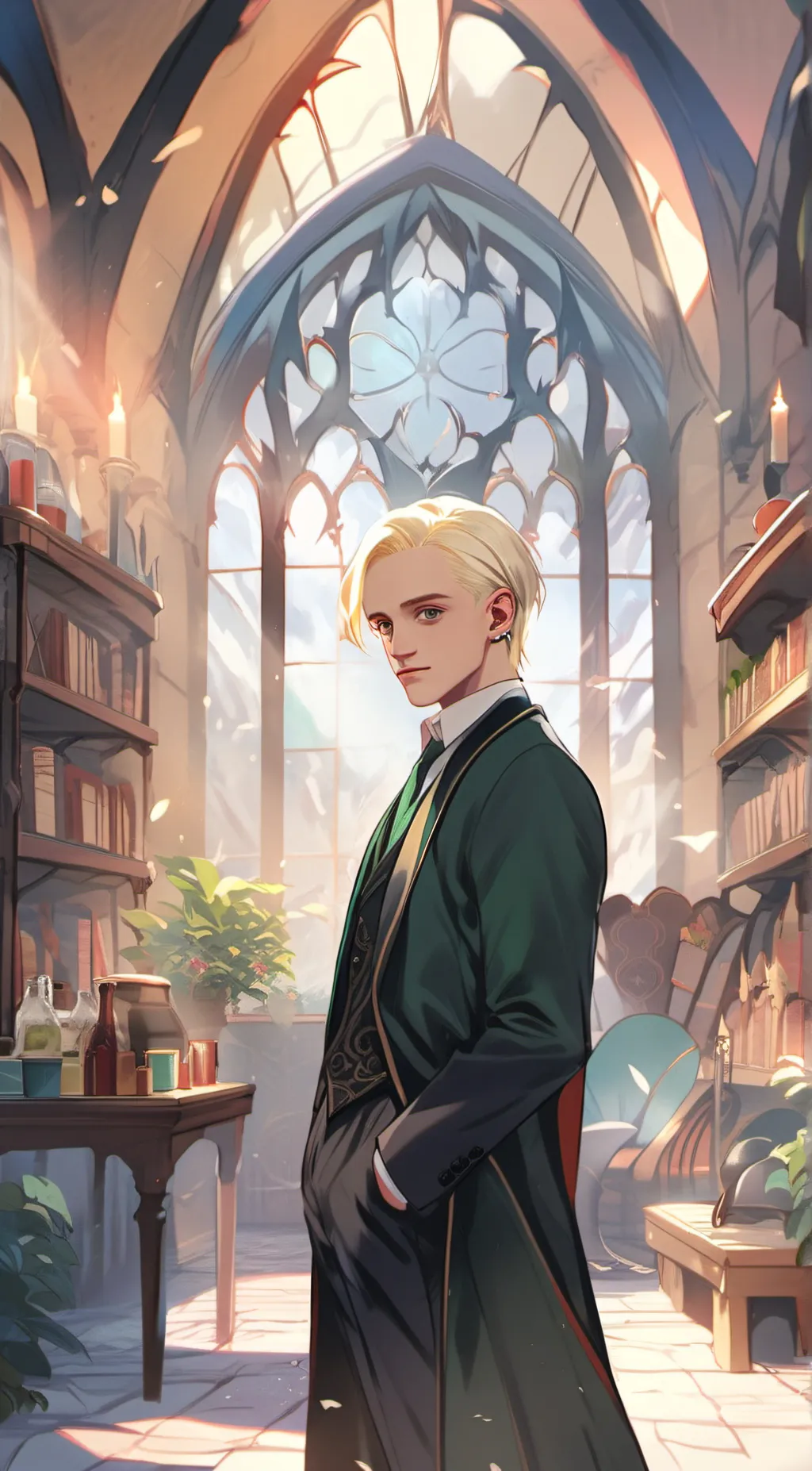 ai character: draco malfoy background