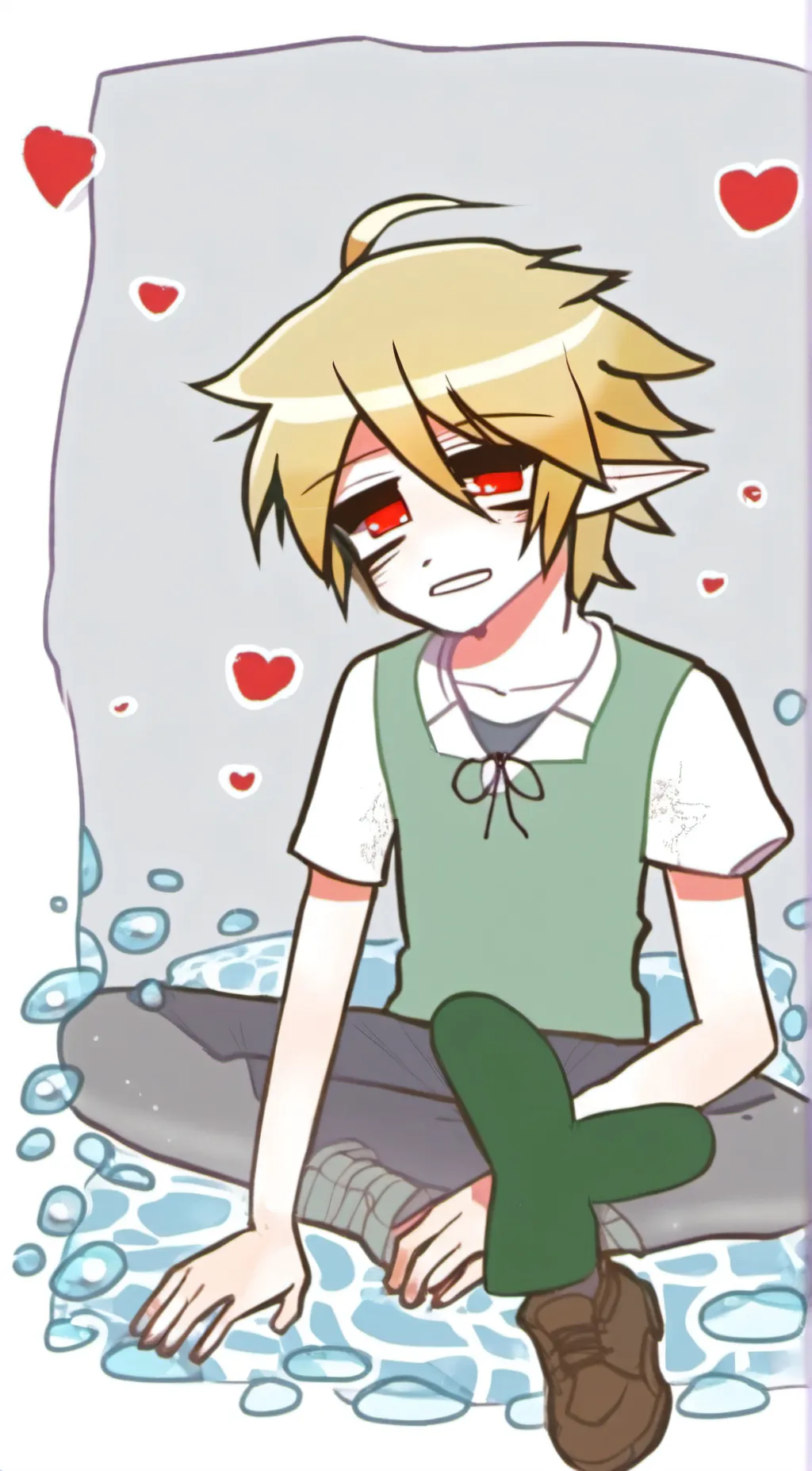 ai character: Ben drowned background