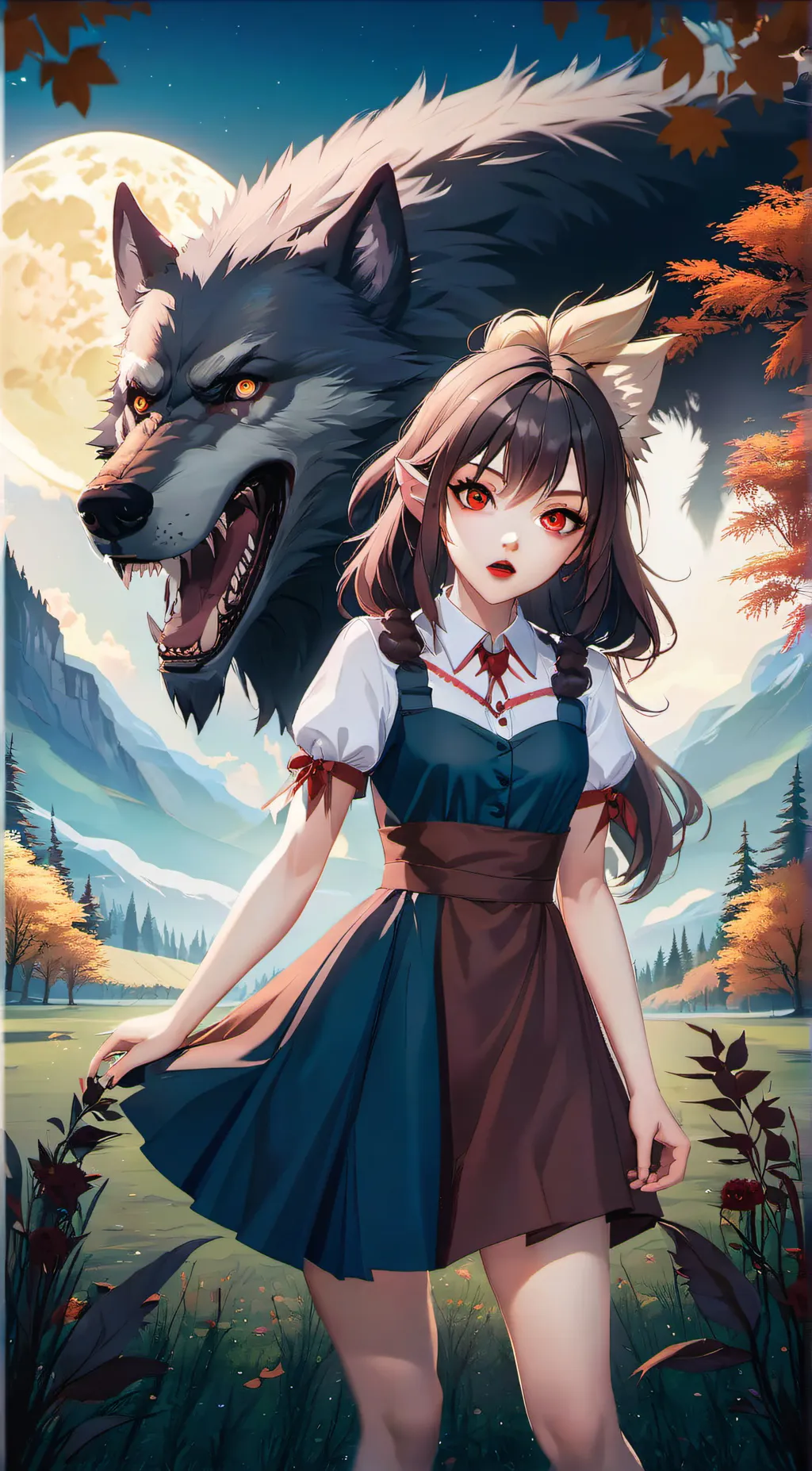 ai character: Rose background
