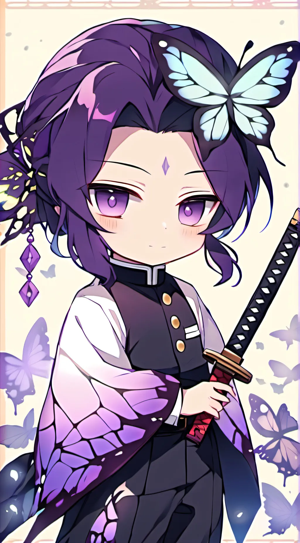 ai character: Chibi Shinbou background