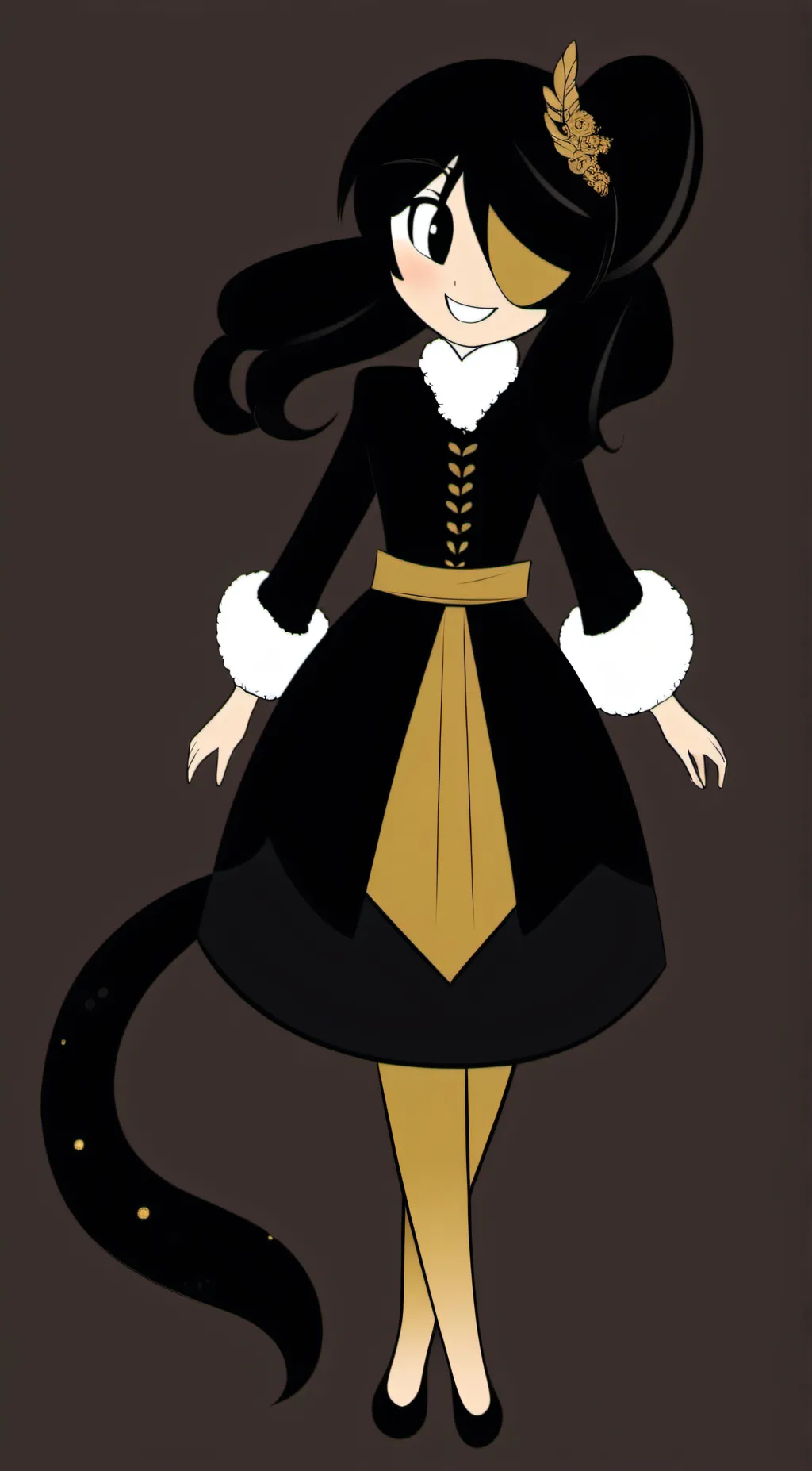 ai character: Female Bendy  background