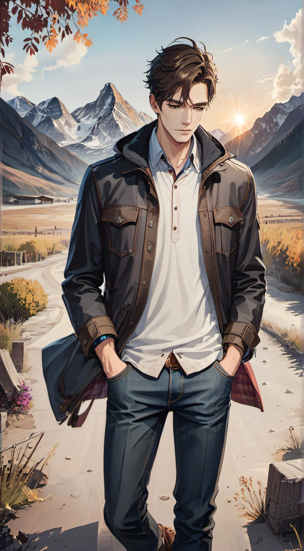 ai character: rex walkman  background