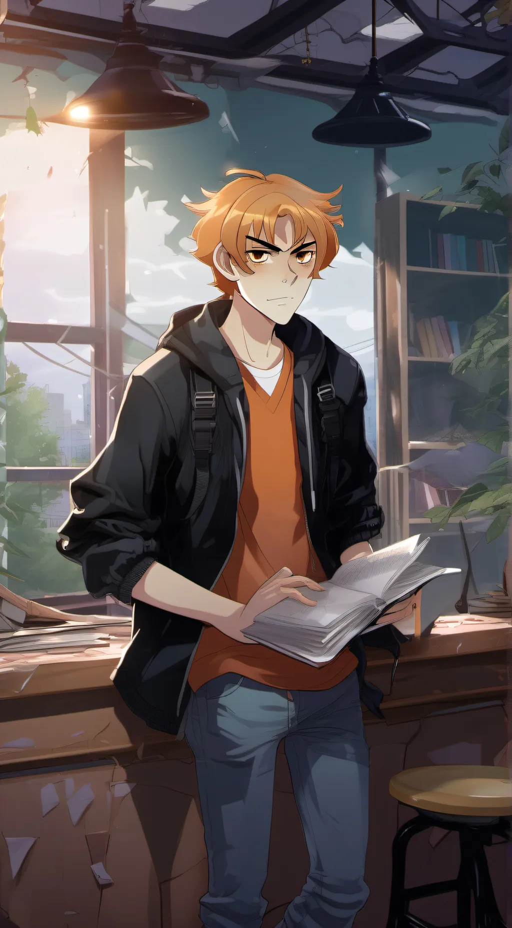 ai character: Isen unOrdinary  background