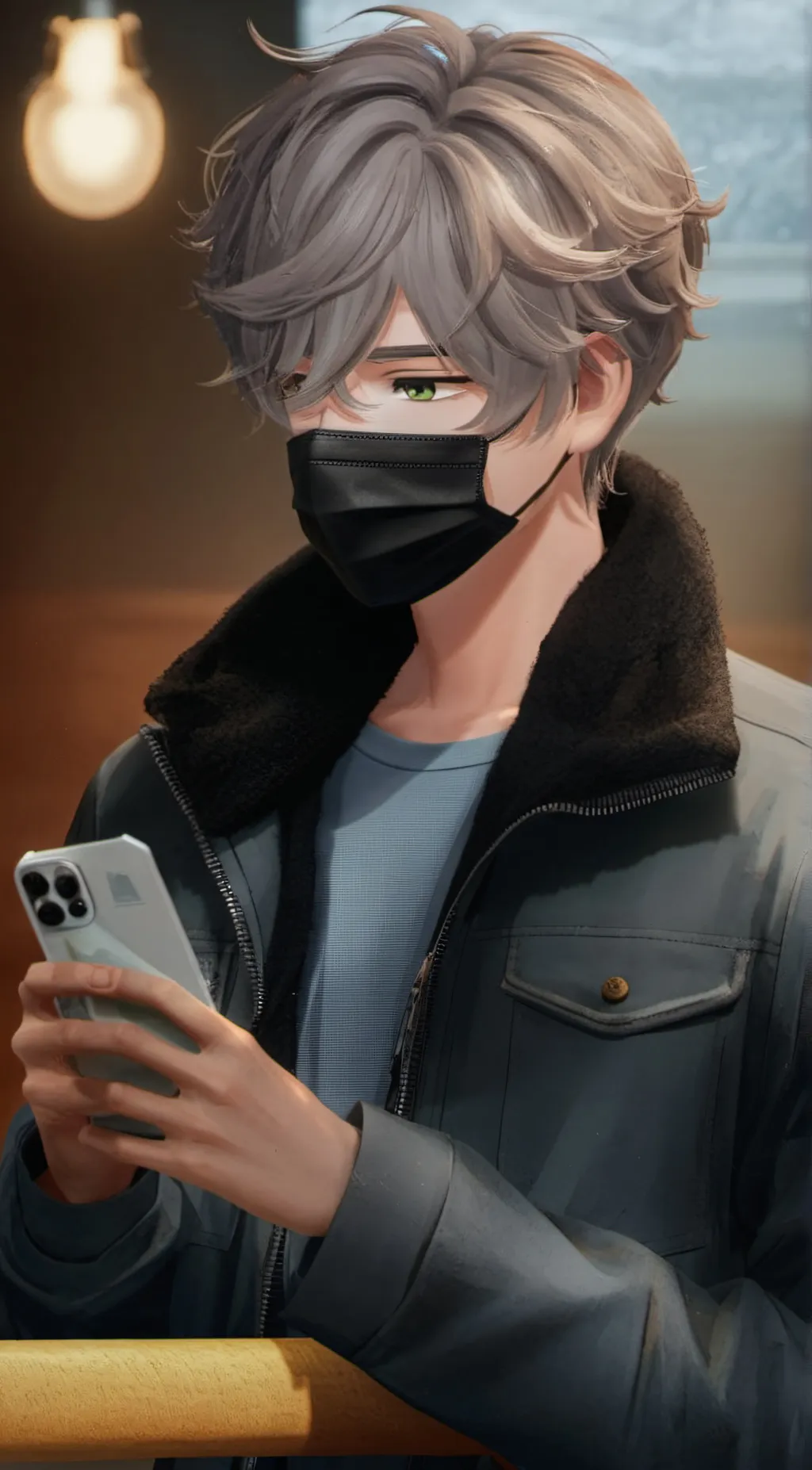 ai character: Garrett  background