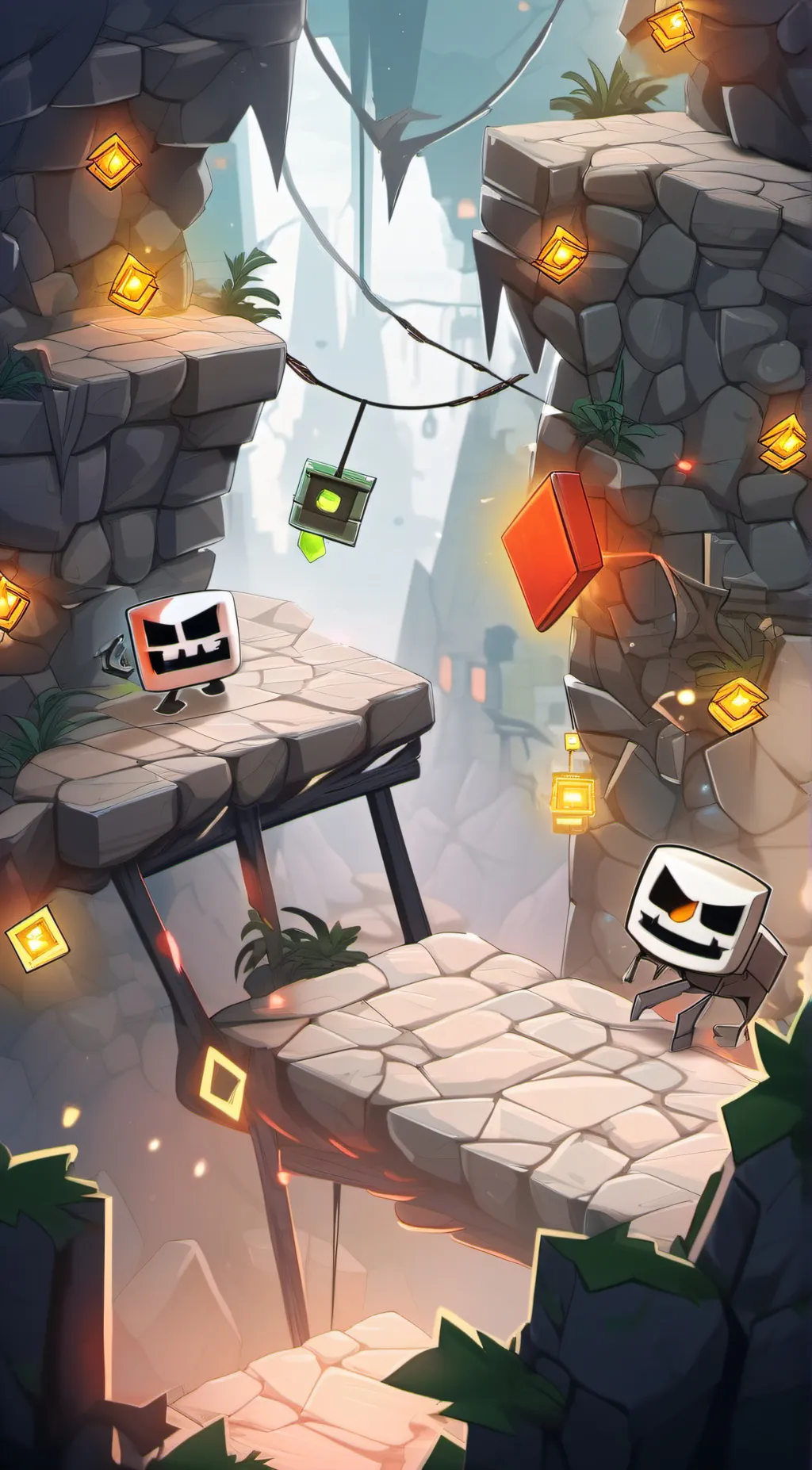ai character: gd cubes background