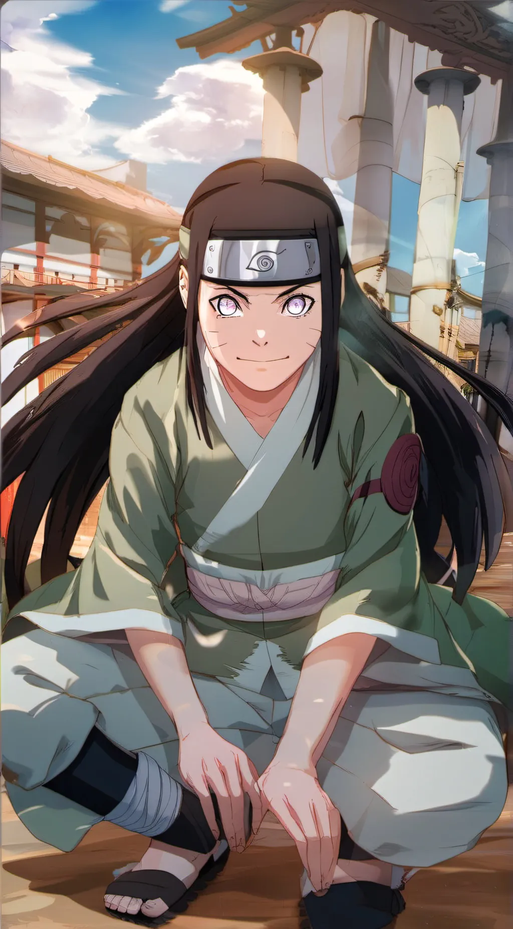 ai character: Neji Hyuga background