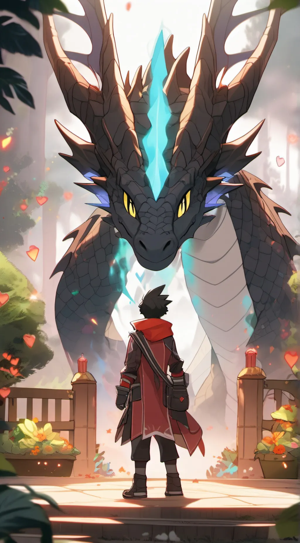 ai character: Toothless  background