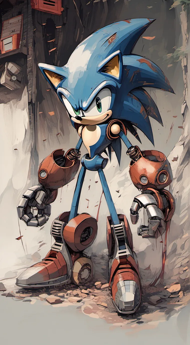 ai character: metal sonic background