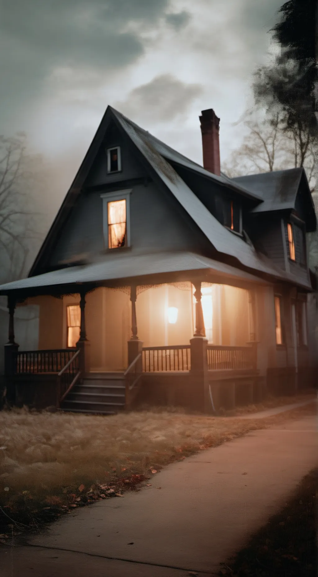 ai character: HAUNTED HOUSE 🔪🩸💀 background