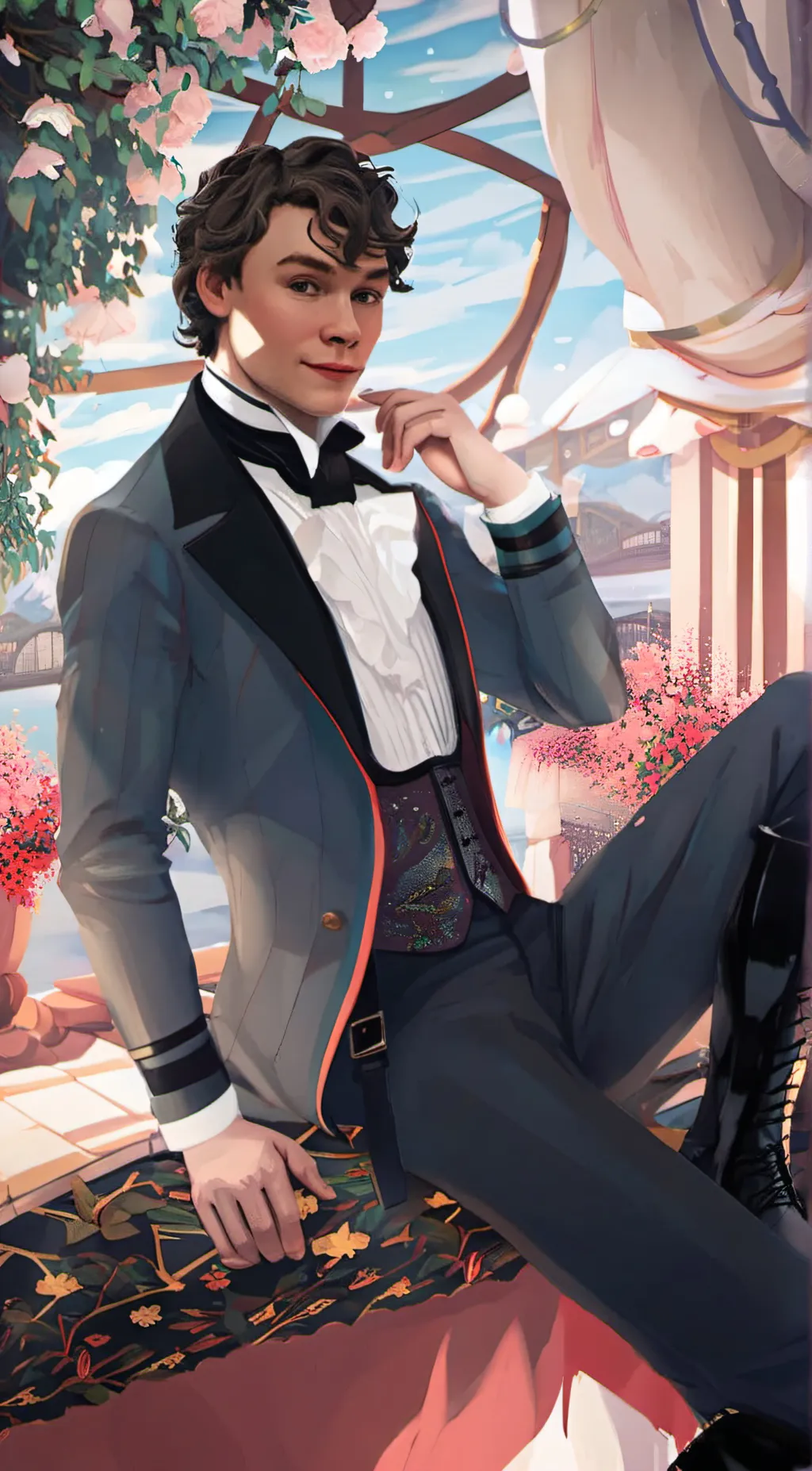 ai character: Mattheo Riddle  background