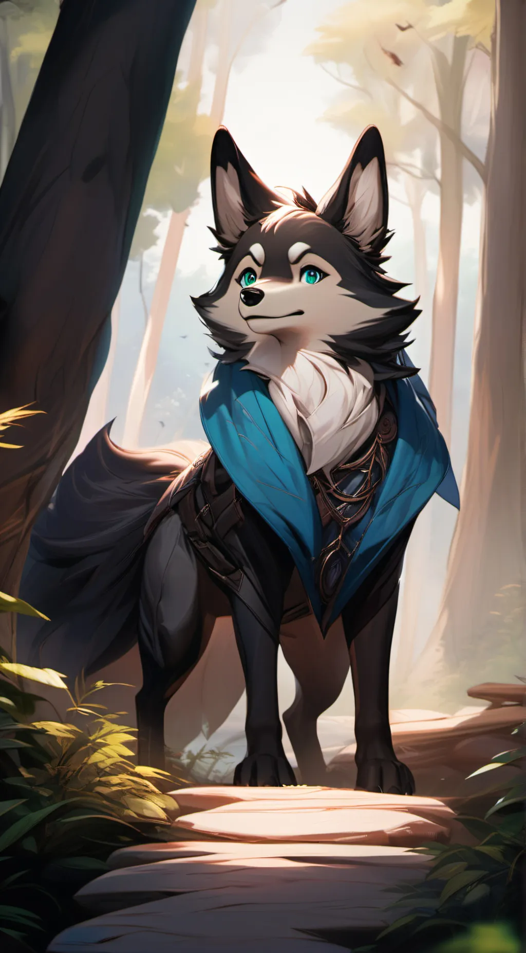 ai character: Greeny background